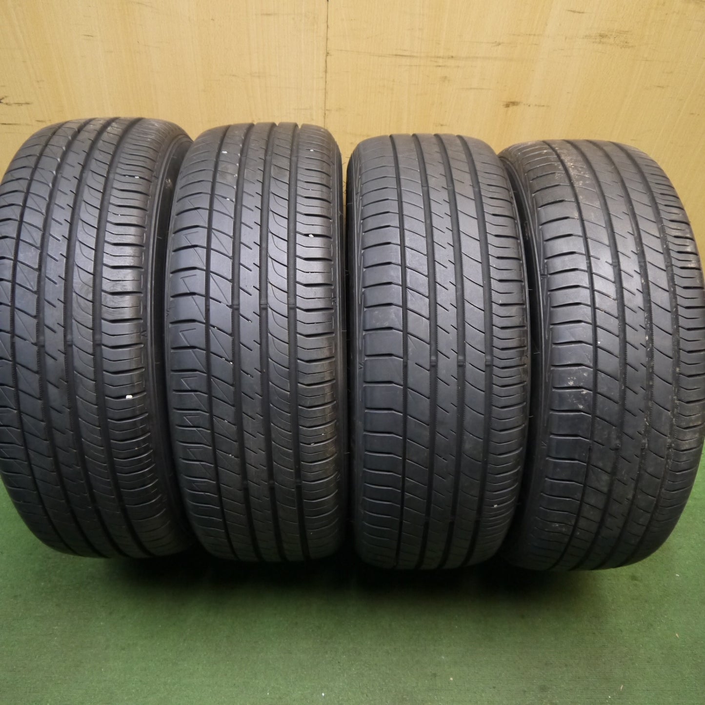 バリ溝!22年!キレイ!9.5分★日産 E12 ノート ニスモ 純正 ENKEI 195/55R16 ダンロップ LE MANS V+ 16インチ エンケイ PCD100/4H★5092909Hノ