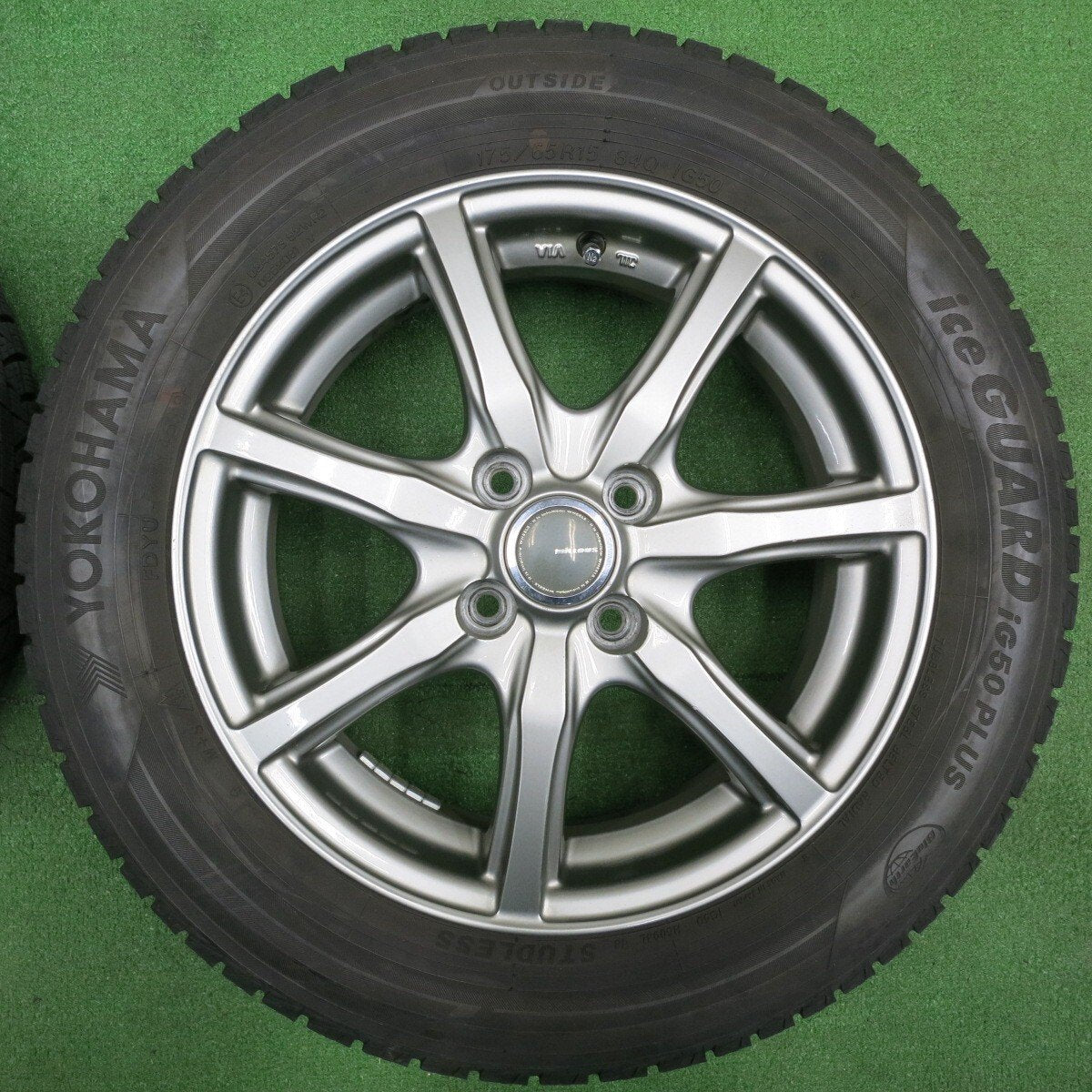 バリ溝!8.5分★スタッドレス 175/65R15 ヨコハマ アイスガード iG50 プラス MiLLOUS ミルアス 15インチ PCD100/4H★4122402NJス