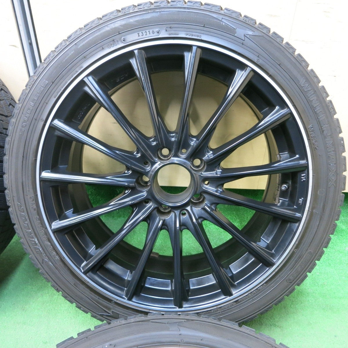 4本★ベンツ等 EUROTECH 225/45R18 スタッドレス ダンロップ ウインターマックス WM02 ユーロテック PCD112/5H★4111209SYス