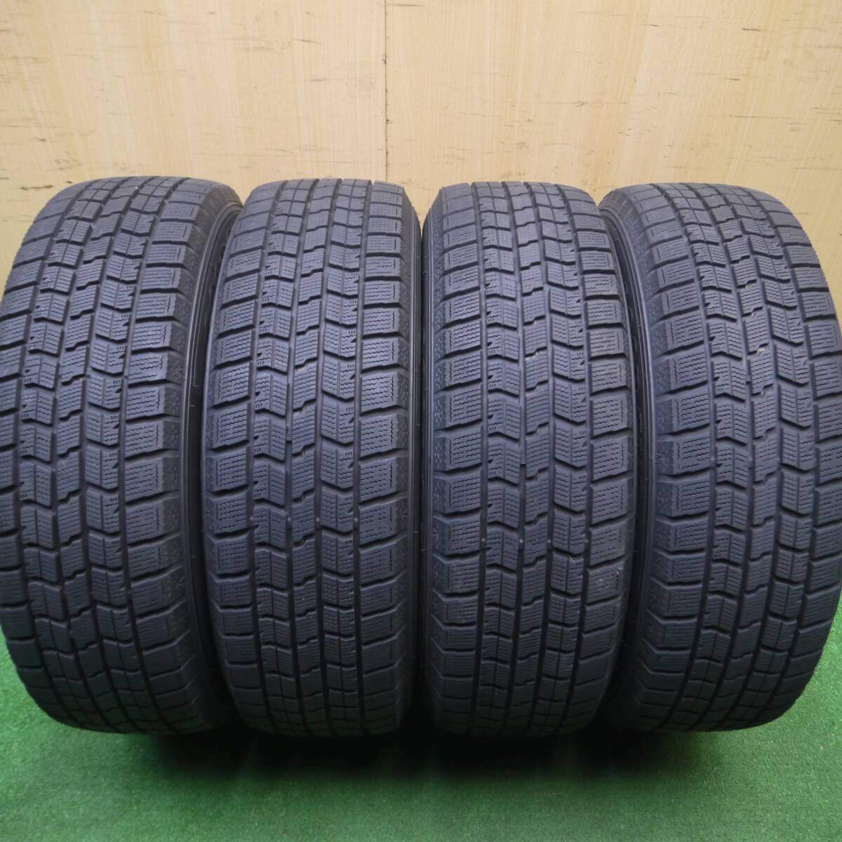 バリ溝!20年!キレイ!9.5分★スタッドレス 195/65R16 グッドイヤー アイスナビ7 ravrion RS01 ラブリオン 16インチ PCD100/4H★4112001Hス