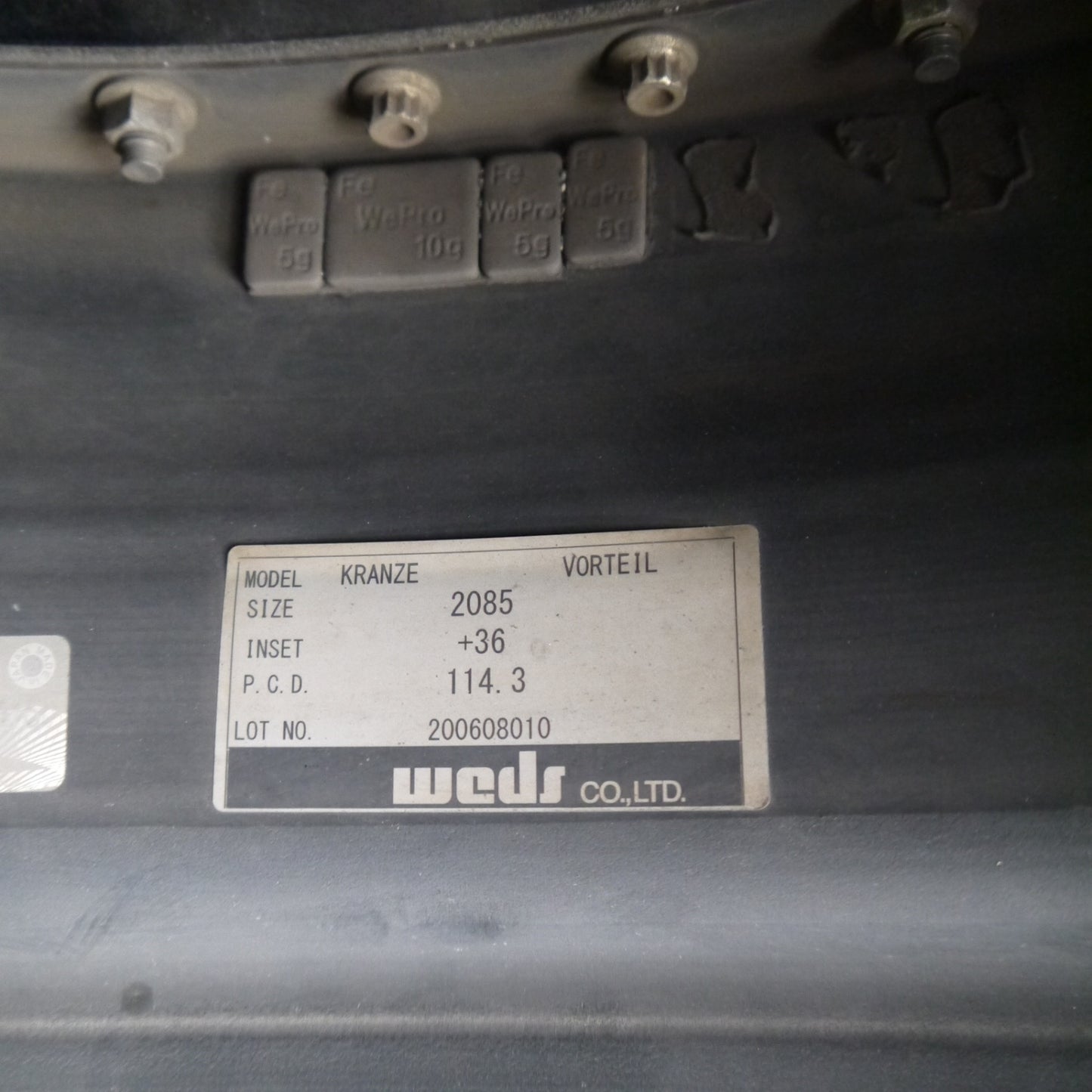 バリ溝!23年!キレイ!9.5分★Kranze Vorteil 245/40R20 ダンロップ VEURO VE304 クレンツェ ヴォルテイル 20インチ PCD114.3/5H★5070205Hノ
