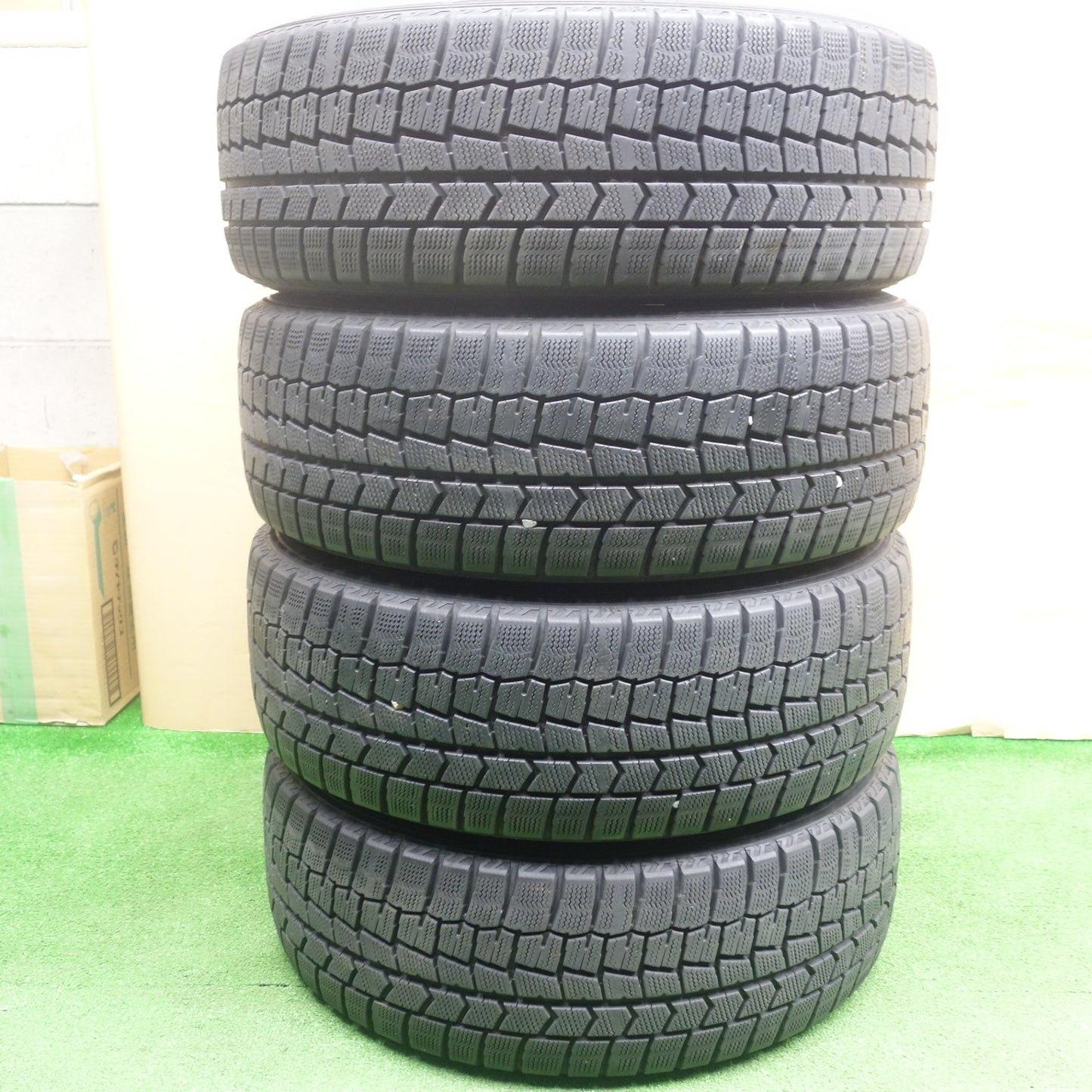 バリ溝!9分★スバル インプレッサ スポーツ G4 純正 205/50R17 スタッドレス ダンロップ ウインターマックス WM02 17インチ PCD100/5H★6012601KTス