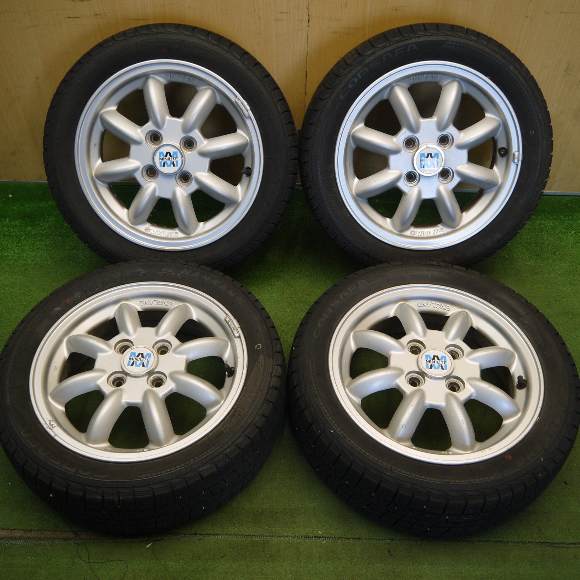 4本価格☆ダイハツ ミラジーノ 純正 MINILITE 165/55R14 スタッドレス