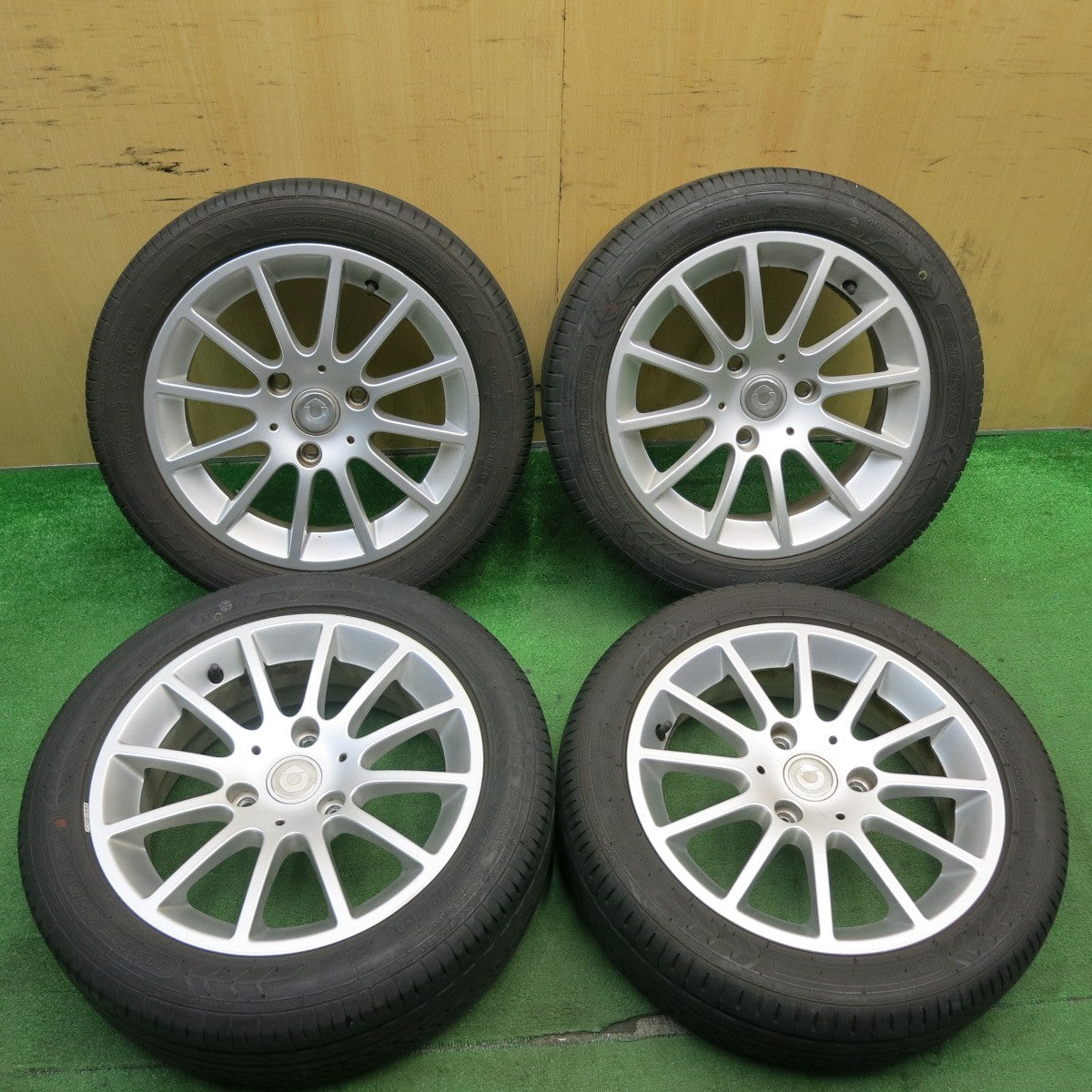 バリ溝!8.5分★ベンツ スマート フォーツー 純正 155/60R15 175/55R15 ナンカン AS-1 15インチ PCD112/3H★5051609AKノ