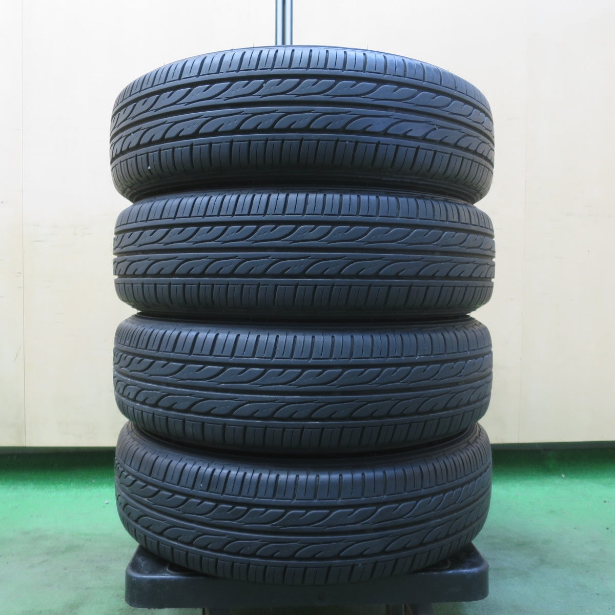 バリ溝!23年!8.5分★スズキ ワゴンR 純正 155/65R14 ダンロップ EC202 14インチ PCD100/4H★6052205イノ