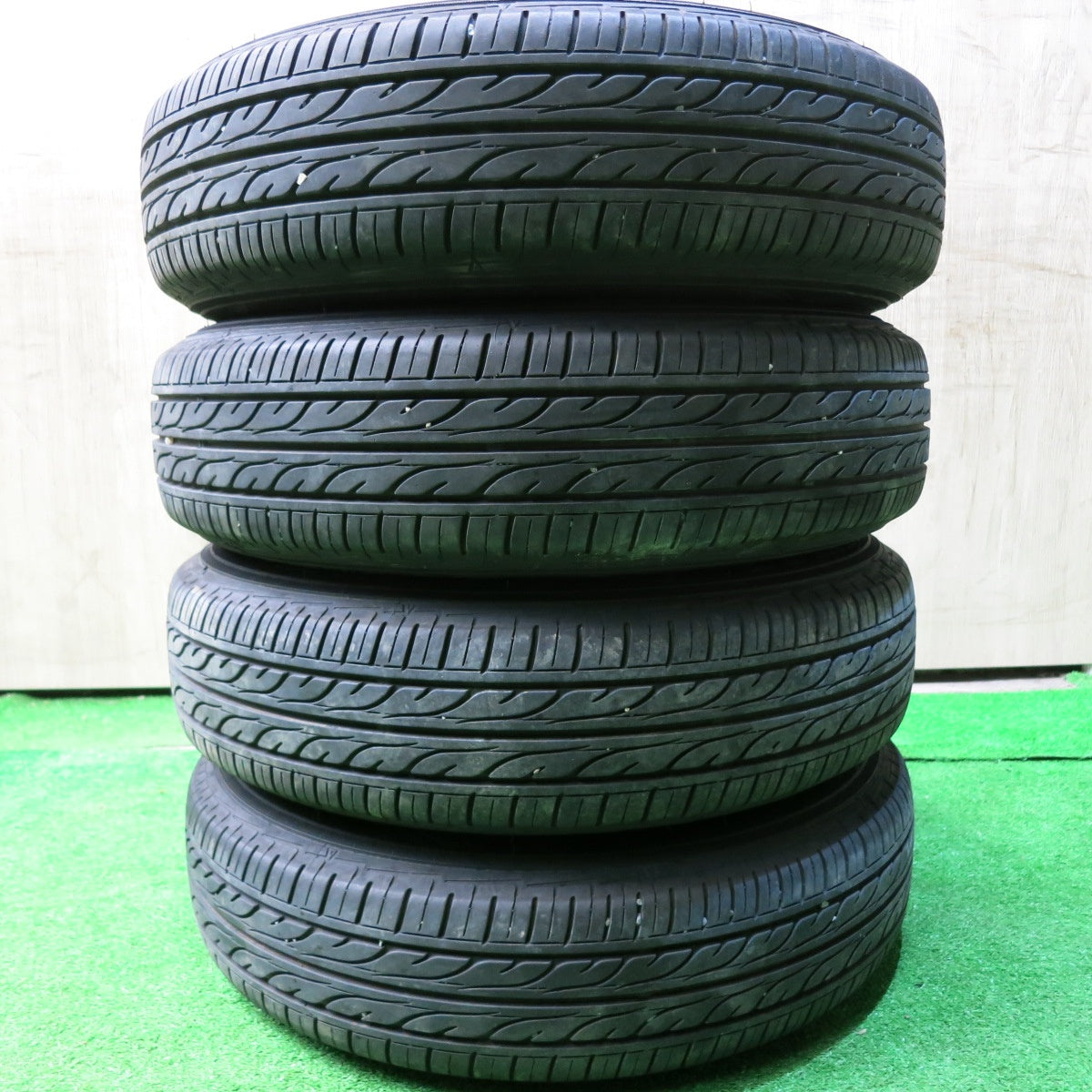 4本価格!22年★145/80R13 ダンロップ EC202 スチール ホイール 13インチ PCD100/4H★5062709HAノ