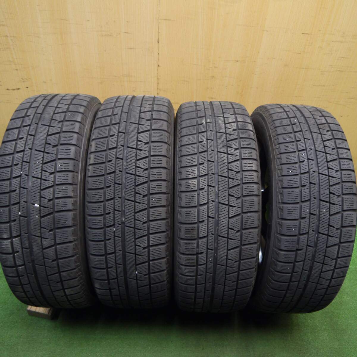 バリ溝!キレイ!8.5分★スタッドレス 205/55R16 ヨコハマ アイスガード iG50 プラス EuroSpeed MANARAY SPORT ユーロスピード 16インチ PCD114.3/5H★5031805Hス