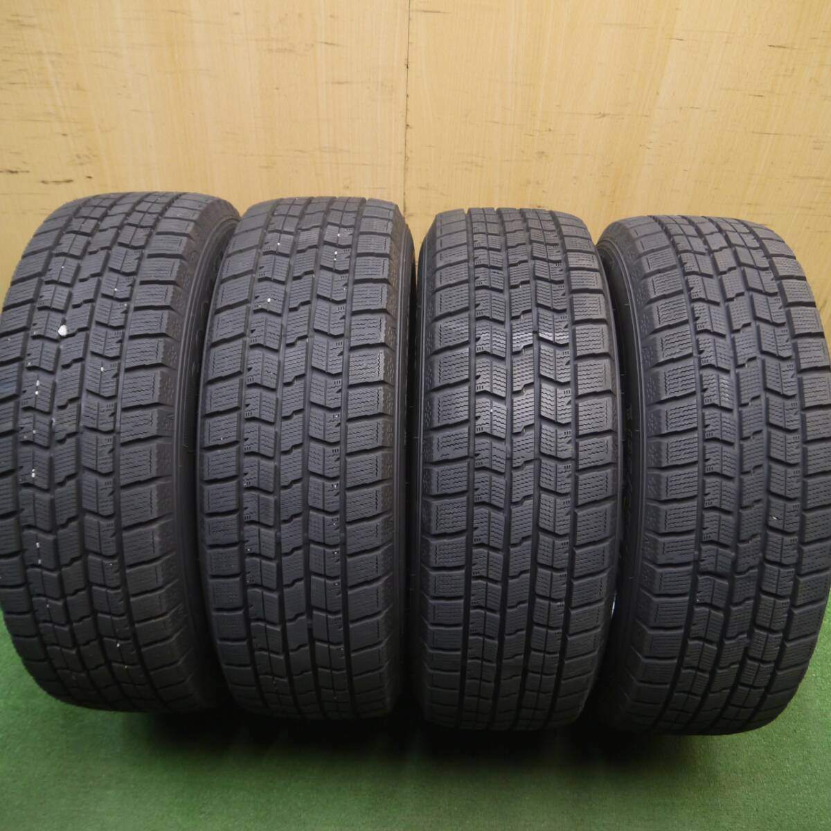 バリ溝!22年!キレイ!ほぼ10分★スタッドレス 195/65R15 グッドイヤー アイスナビ7 MiLLOUS ミルアス 15インチ PCD114.3/5H★5030305Hス
