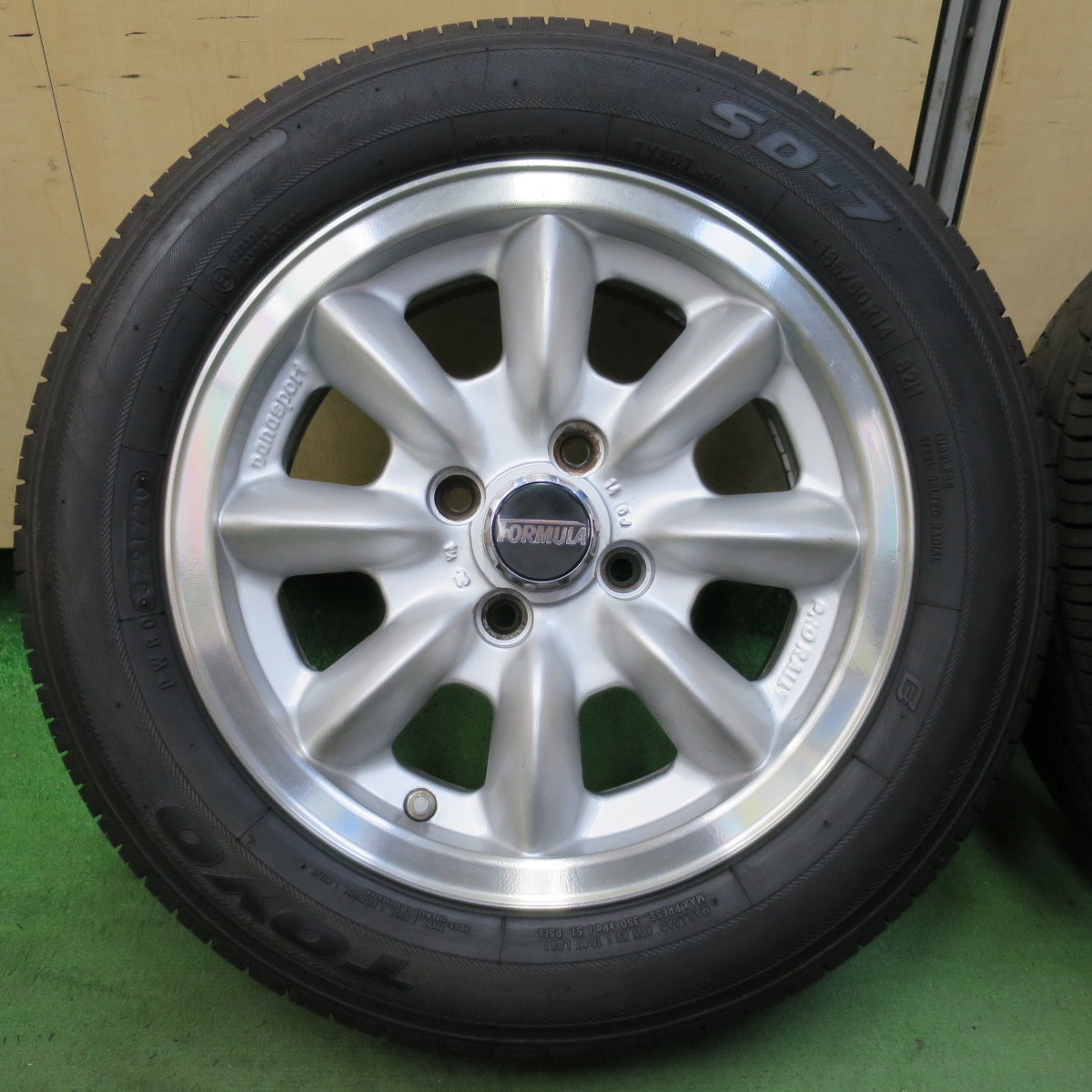 バリ溝!ほぼ10分★Panasport FORMULA PRO RALLY 185/60R14 トーヨー SD-7 ファイナリスト F109 パナスポーツ フォーミュラ プロラリー PCD100/4H★5082901イノ