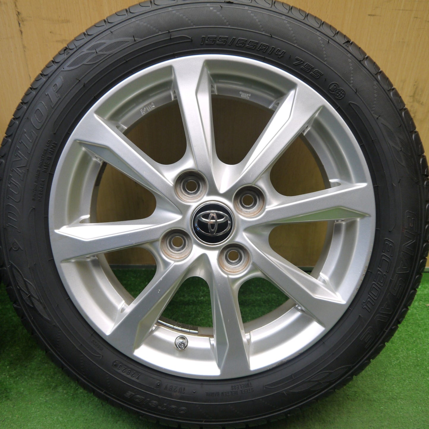 キレイ!23年★トヨタ LA700S ピクシス メガ 純正 155/65R14 ダンロップ エナセーブ EC204 14インチ PCD100/4H★5061302Hノ