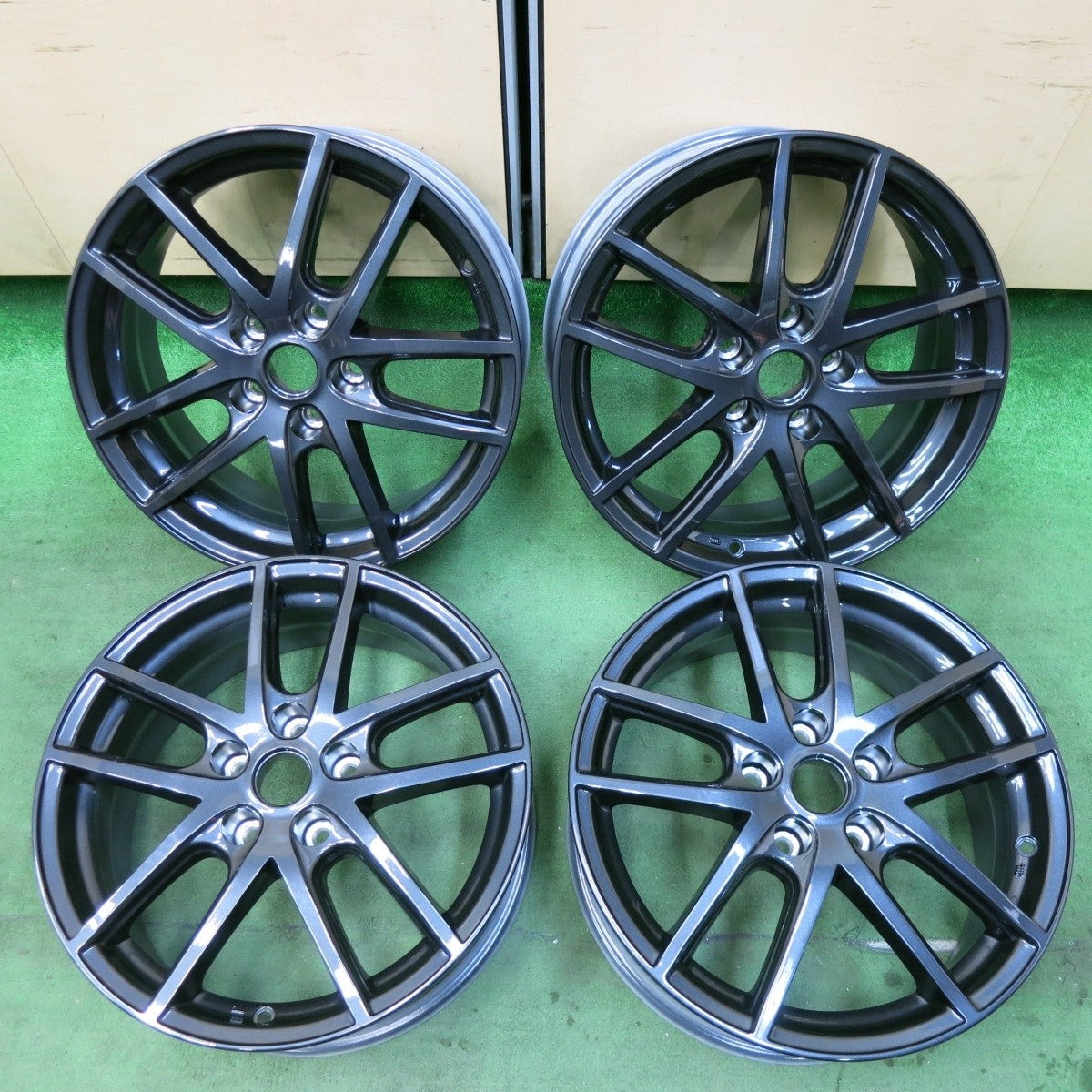 新車外し!付属品付★日産 純正 OP Estilo エスティーロ ホイール 17インチ 17×7J PCD114.3/5H★5021913SYホ