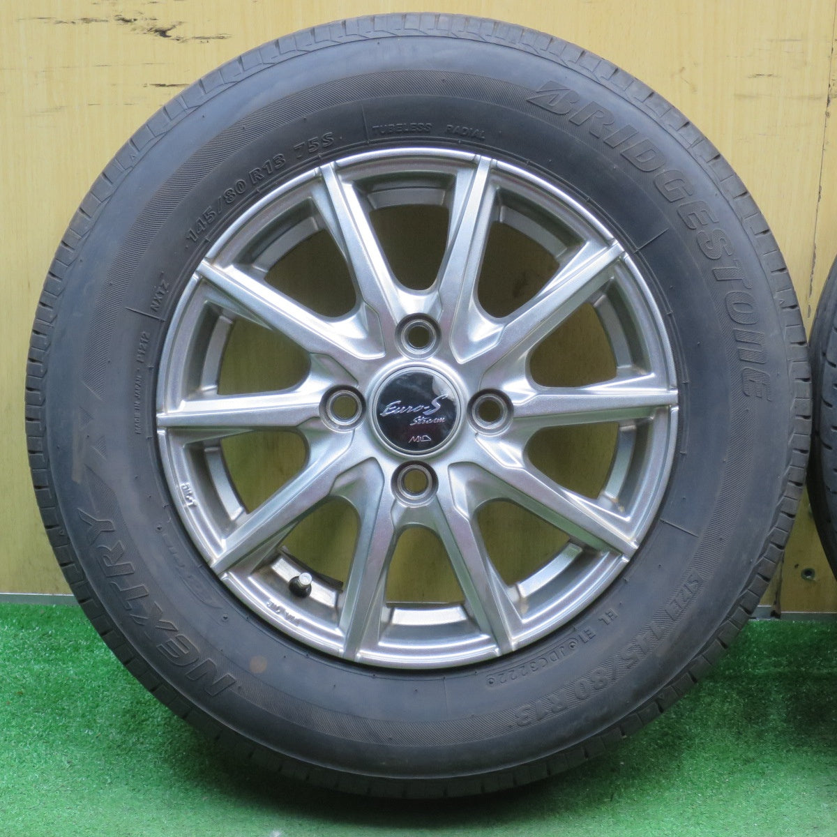 4本価格!22年★145/80R13 ブリヂストン ネクストリー エコピア Euro-Stream MiD マルカ 13インチ PCD100/4H★5092605NJノ