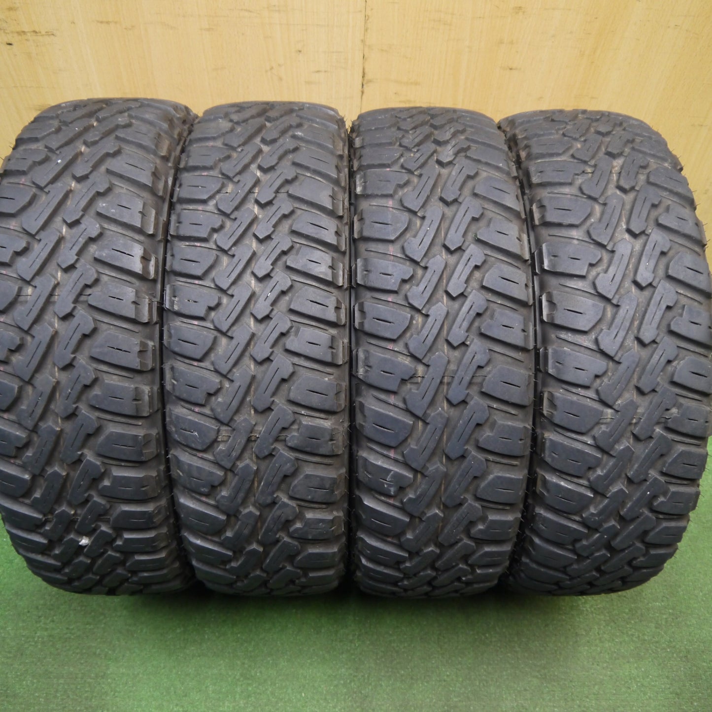 バリ溝!22年!キレイ!9.5分★ハスラー 等 165/60R15 ナンカン NK 4×4WD M/T FT-9 ホワイトレター スチール 15インチ PCD100/4H★5043012Hノ
