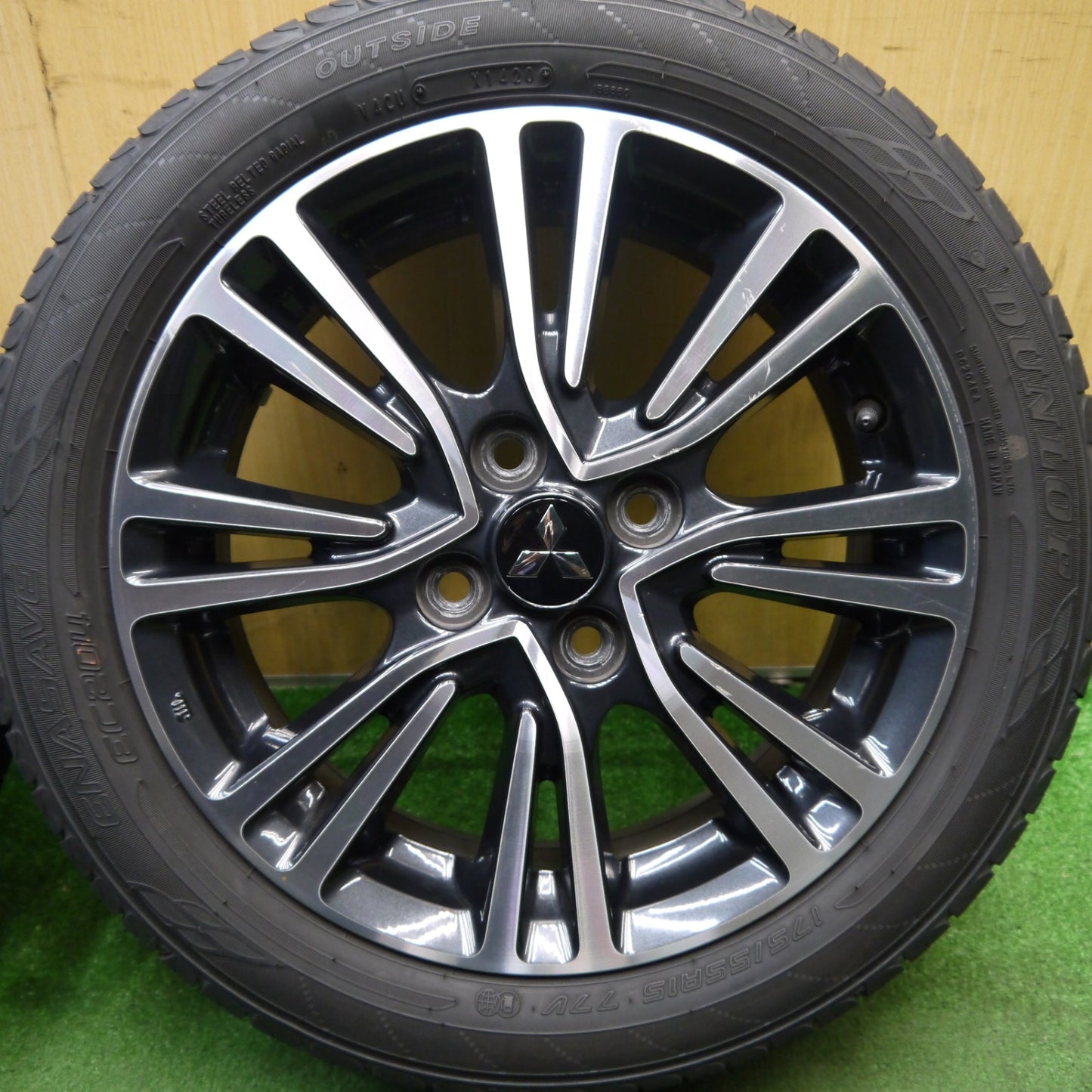4本価格!21年★三菱 ミラージュ 純正 175/55R15 ダンロップ エナセーブ EC204 ブリヂストン ネクストリー エコピア 15インチ PCD100/4H★5050201Hノ