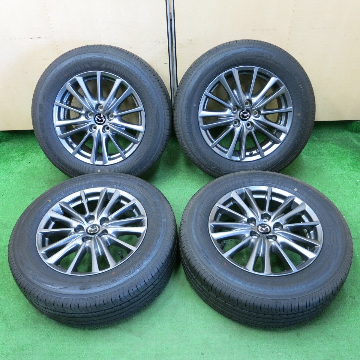 新車外し★マツダ CX-5 純正 225/65R17 ヨコハマ ジオランダー G98 17インチ PCD114.3/5H CX5★4061101ナノ