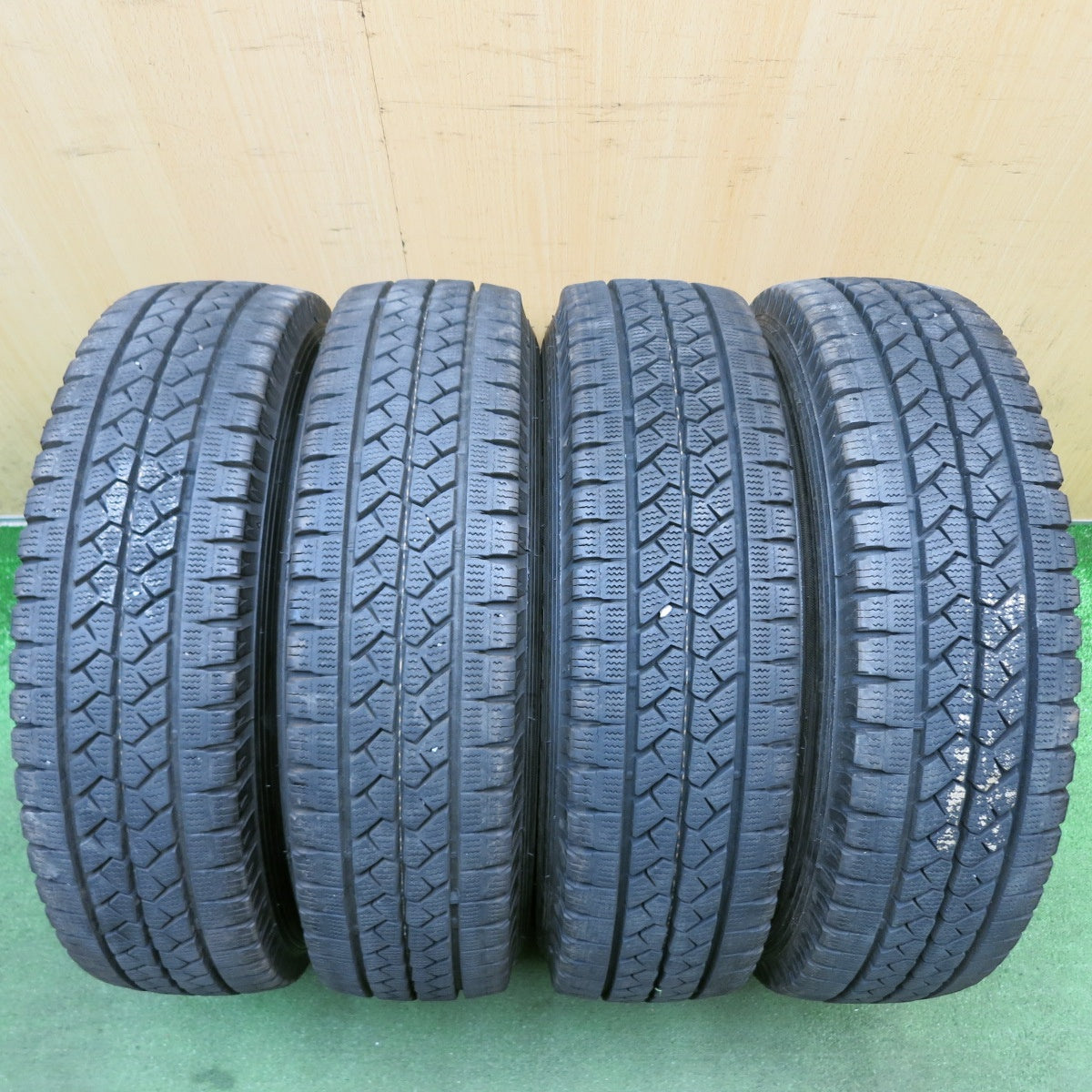 バリ溝!9.5分◎トヨタ プロボックス サクシード 等 純正 スチール 165R13 6PR スタッドレス ブリヂストン ブリザック VL1 13インチ PCD100/4H◎6073009HAス