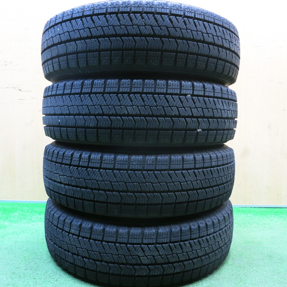 バリ溝!23年!ほぼ10分★スタッドレス 155/65R14 ブリヂストン ブリザック VRX2 TOPRUN トップラン 14インチ PCD100/4H★5121302HAス