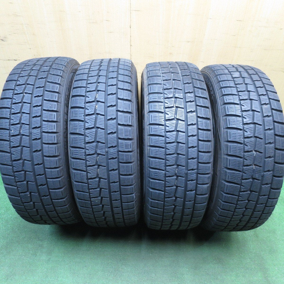バリ溝!キレイ!9.5分以上★スタッドレス 215/55R17 ダンロップ ウインターマックス WM01 SMACK ENKEI スマック エンケイ 17インチ PCD114.3/5H★5031014Hス