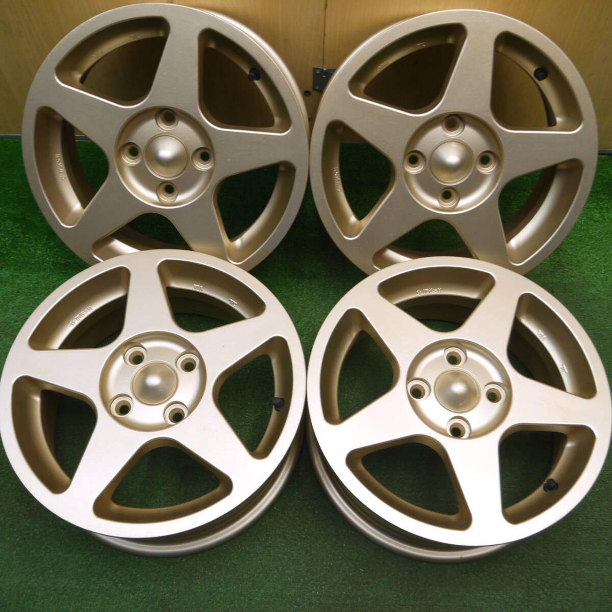 激レア 未使用★RAYS TOM'S 355T ホイール 14インチ 14×5.5JJ レイズ トムス PCD100/4H★5012205Hホ