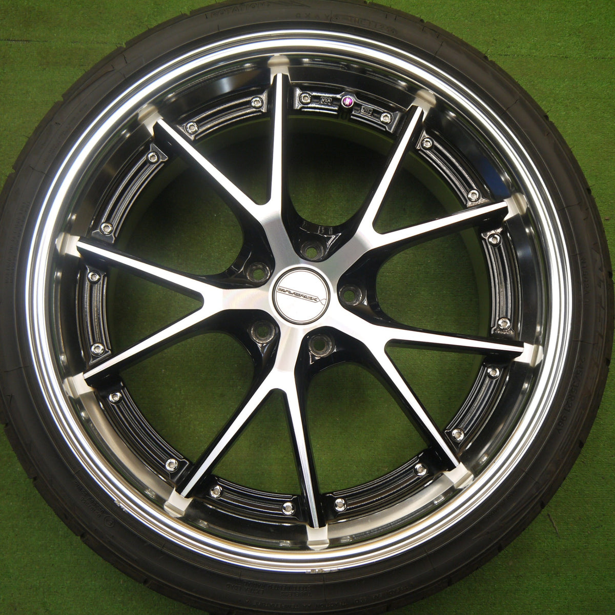 バリ溝!25年!9.5分★MAVERICK MV-905S 245/35R21 ニットー NT555 G2 21インチ マーベリック スーパー フランジ PCD114.3/5H★6030204Hノ