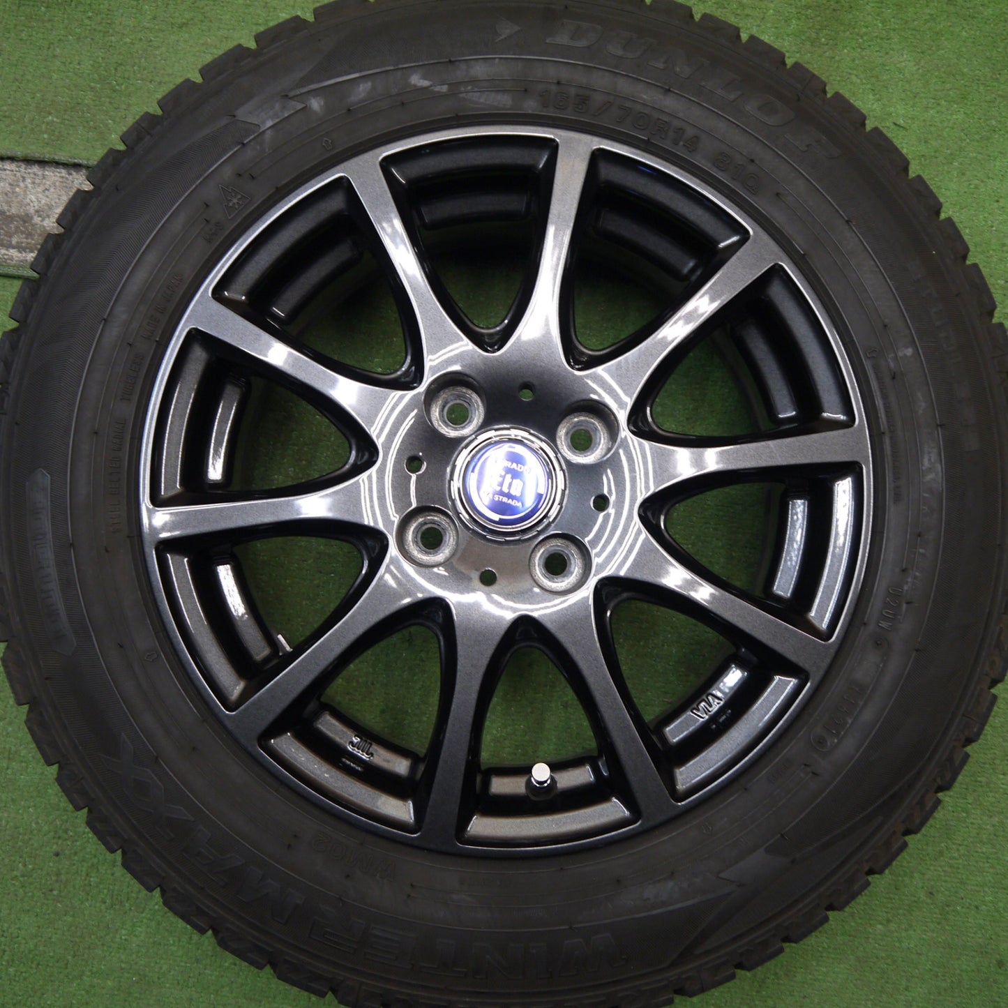 4本価格!21年★スタッドレス 165/70R14 ダンロップ ウインターマックス WM02 TIRADO Eta LA STRADA ティラード イータ ラ ストラーダ PCD100/4H★5070202Hス