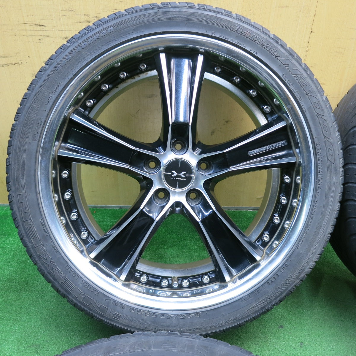 キレイ★MAVERICK 005S-R SL 245/40R20 ネクセン N3000 マーベリック 20インチ PCD114.3/5H★5051406TNノ