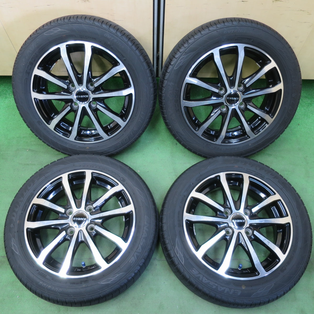 4本価格★155/65R14 ダンロップ エナセーブ EC204 e:vance エヴァンス 14インチ PCD100/4H★5053002イノ