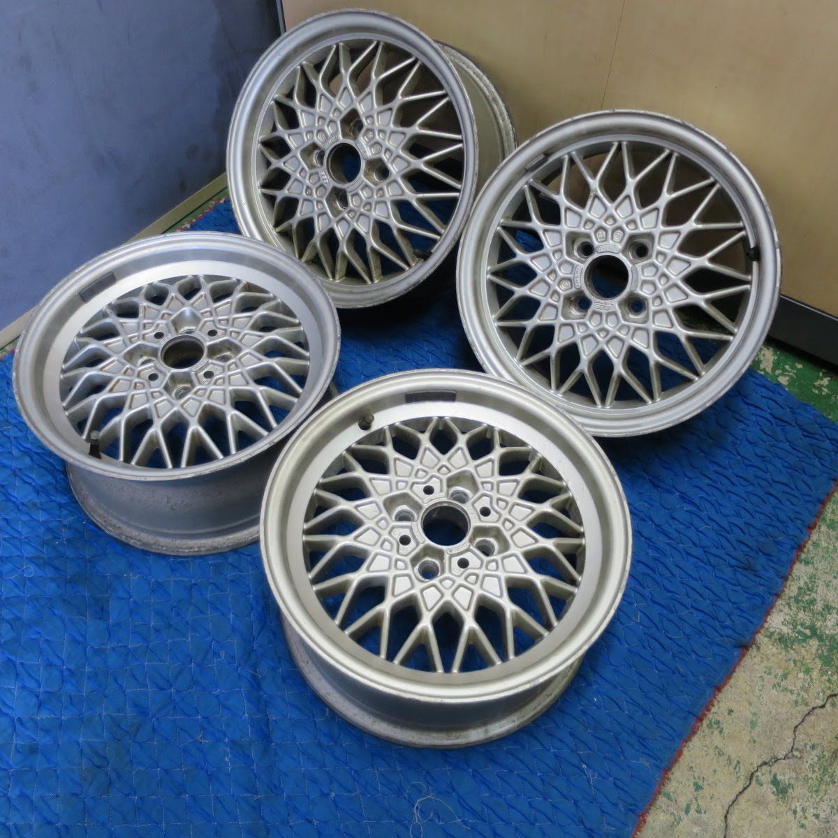 超希少 ゴルフ2等★BBS ホイール 西ドイツ製 15インチ 15×6J 15×7J PCD100/4H★5101001シホ