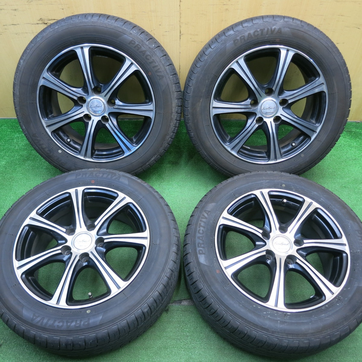 バリ溝!23年!9.5分★205/60R16 プラクティバ ヨコハマ EuroSpeed MANARAY SPORT ユーロスピード 16インチ PCD114.3/5H★5050402NJノ