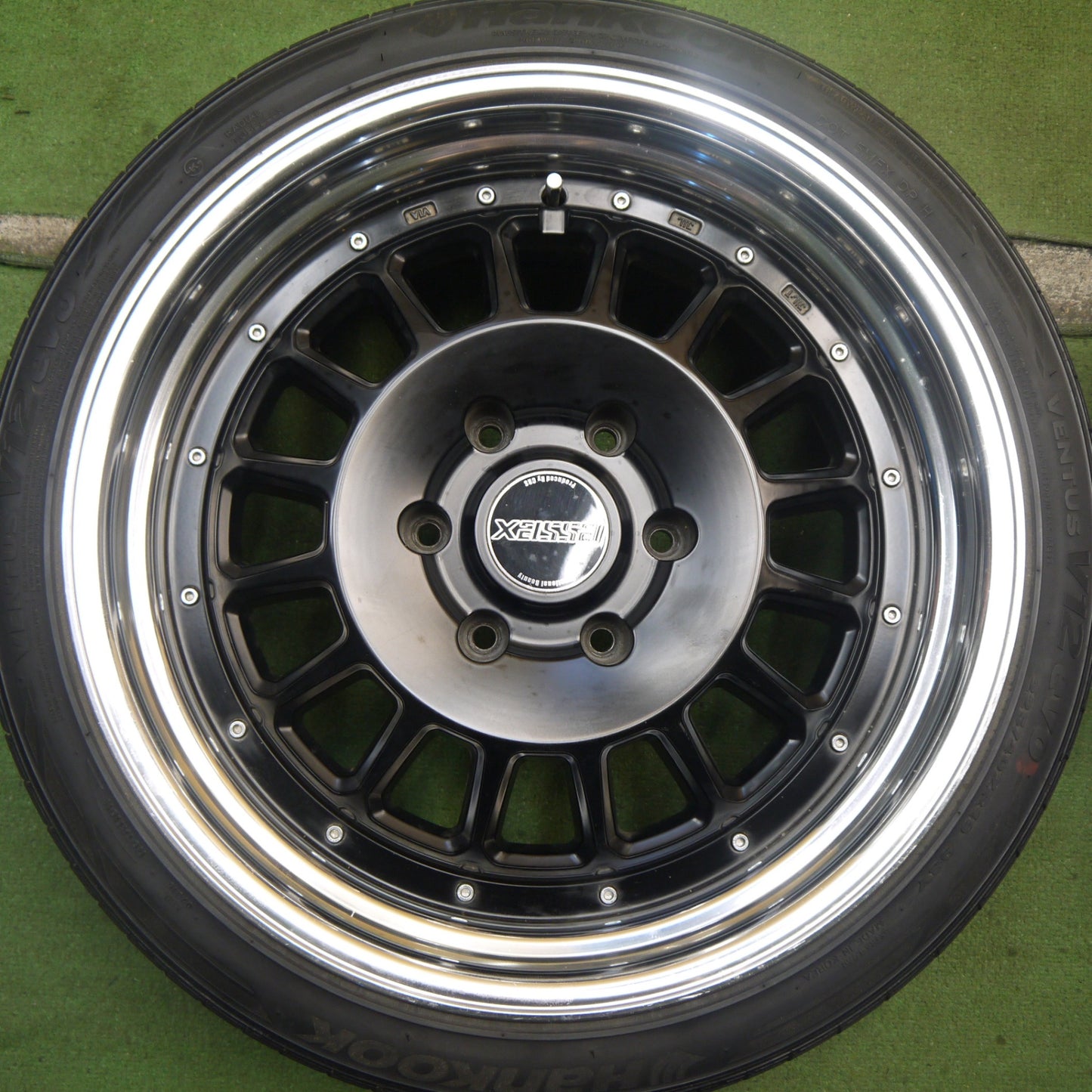 4本価格★ハイエース 等 ESSEX CRS BENC-DSR 225/40R19 ハンコック ベンタス V12 evo エセックス PCD139.7/6H★5072504Hノ