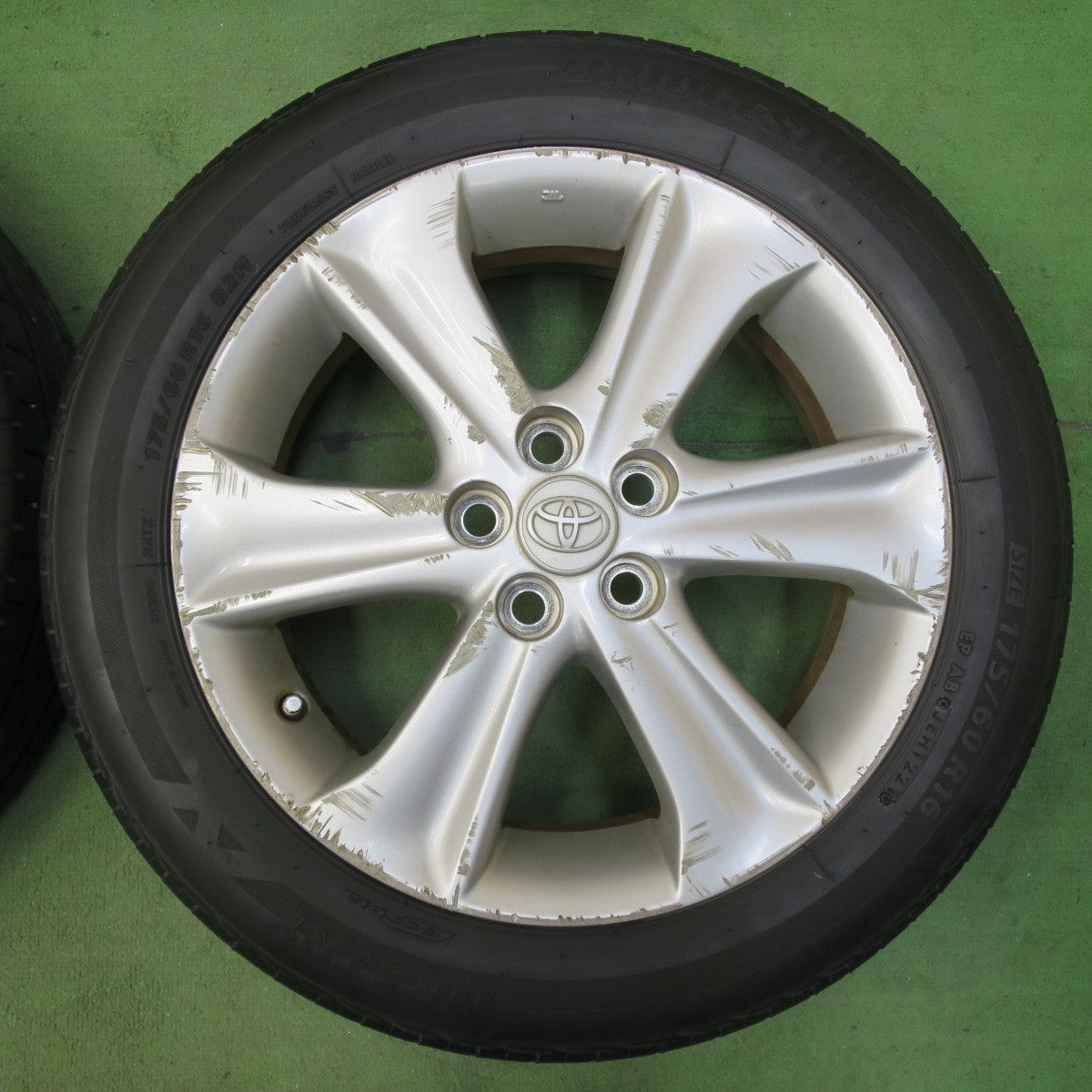 バリ溝!21年!8.5分★トヨタ 120系 ラクティス 純正 175/60R16 ブリヂストン ネクストリー エコピア 16インチ PCD100/5H★5042602イノ