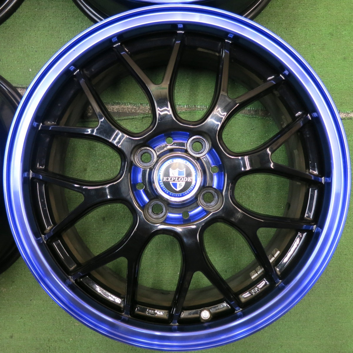 キレイ★EXPLODE RBM 16インチ ホイール エクスプラウド 16×6J PCD100/4H★5081512HAホ