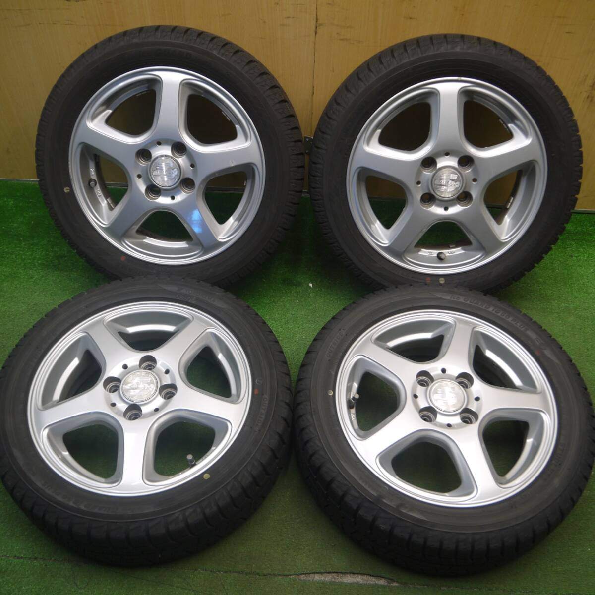 バリ溝!21年!キレイ!9分★スタッドレス 165/55R14 ヨコハマ アイスガード iG60 SIBILLA GX シビラ ワゴンR タント スペーシア 等 軽自動車 PCD100/4H★5021704Hス