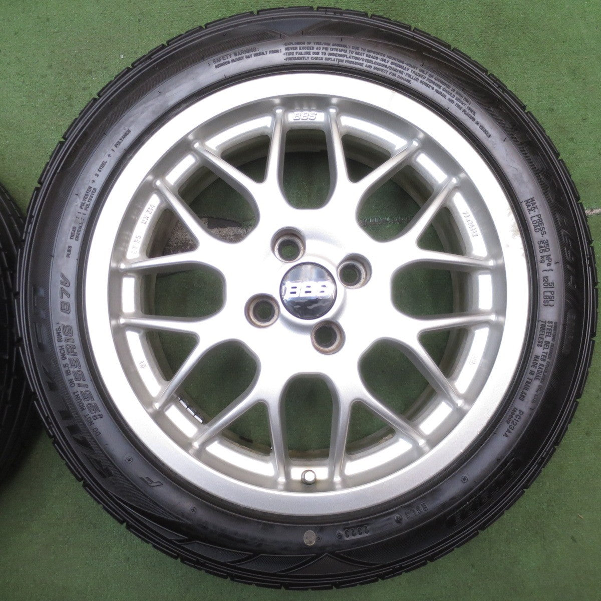 超バリ溝!23年!ほぼ10分★BBS RX214 195/55R16 ファルケン ZIEX ZE914 ECORUN 16インチ PCD100/4H★5080810NJノ