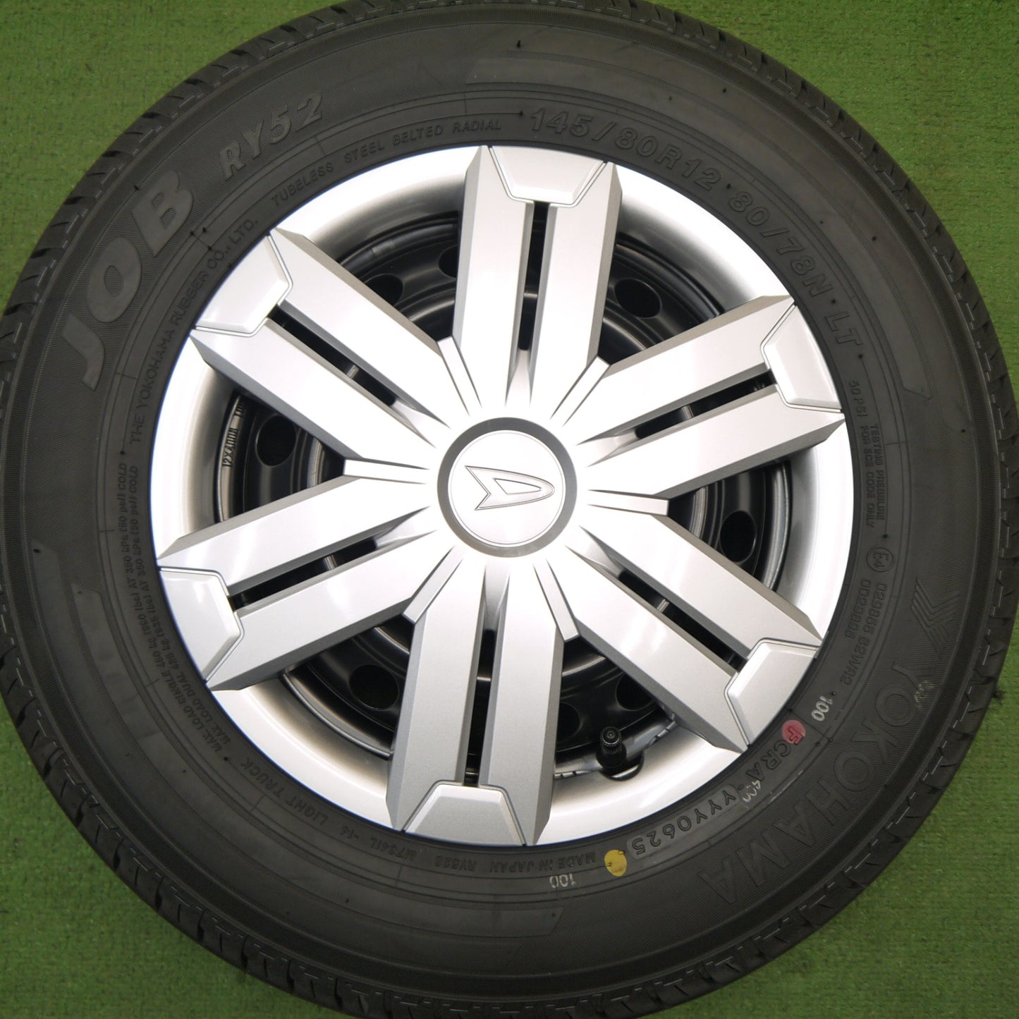 新車外し!25年★ダイハツ アトレー 純正 スチール 145/80R12 80/78N ヨコハマ JOB RY52 12インチ PCD100/4H★5060402Hノ