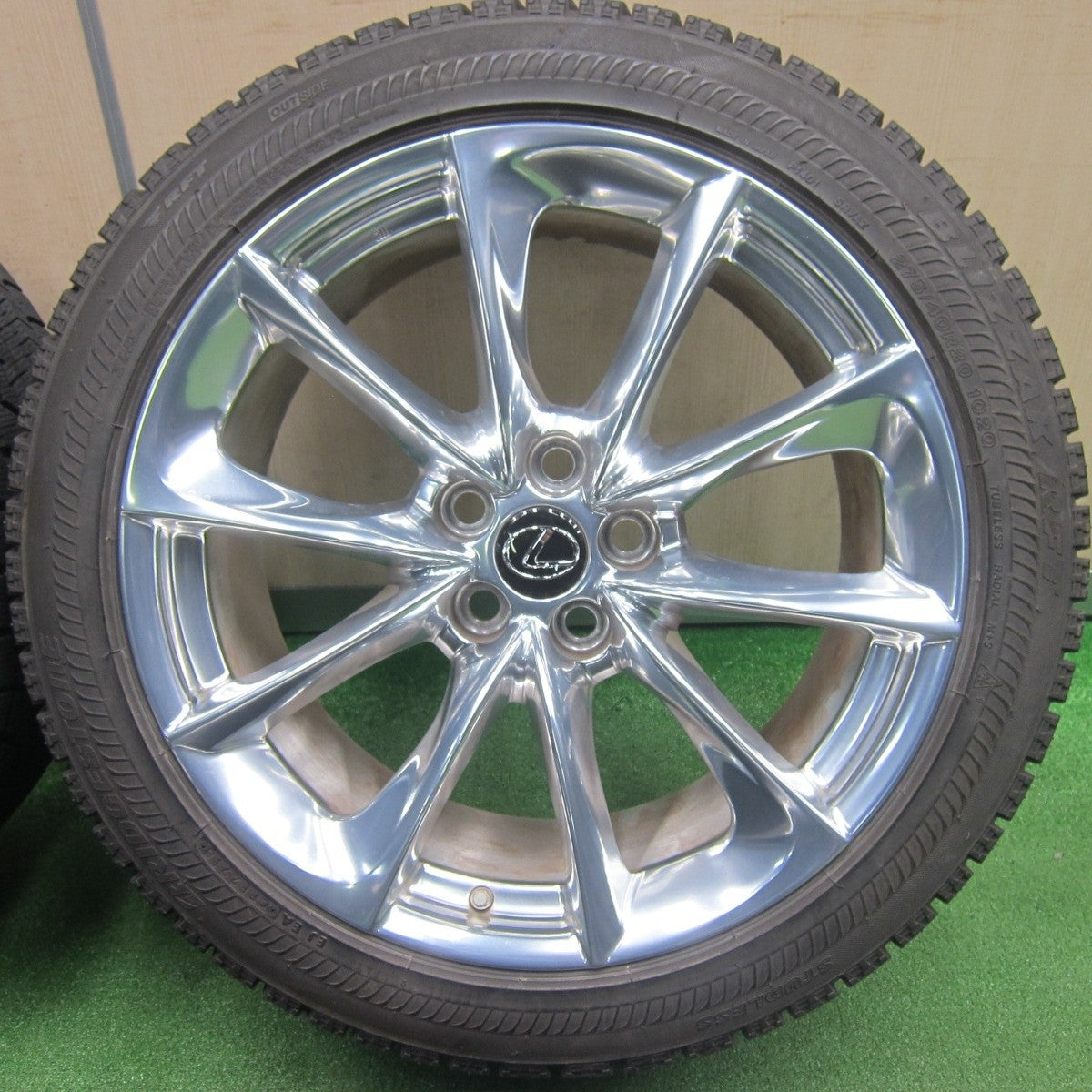 センサー付!バリ溝!キレイ!9分★レクサス LC 500 純正 245/45R20 275/40R20 スタッドレス ブリヂストン ブリザック RFT 20インチ PCD120/5H★4121401TNス