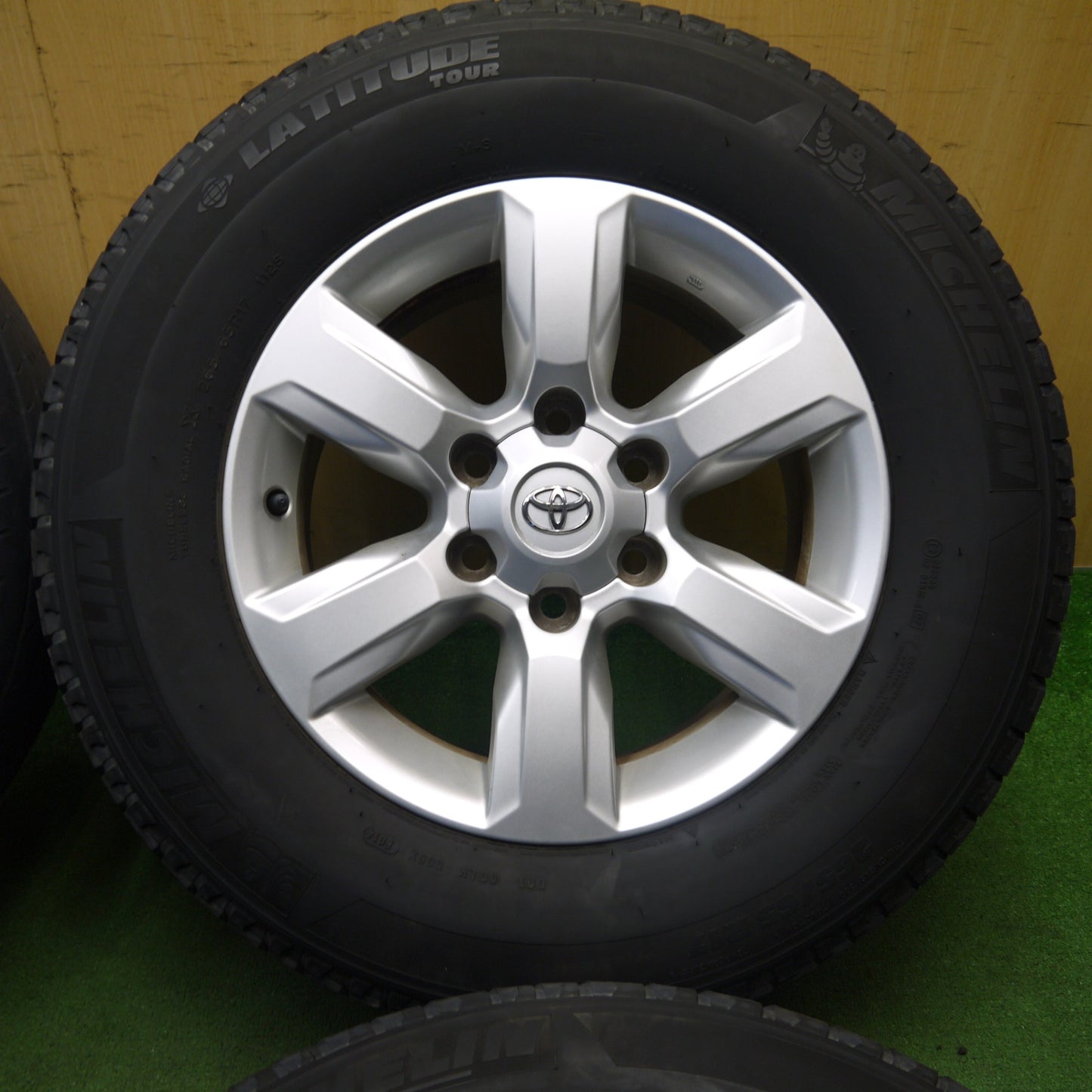 キレイ★トヨタ 150系 ランクル プラド 純正 265/65R17 ミシュラン LATITUDE TOUR 17インチ PCD139.7/6H★5061201KKノ