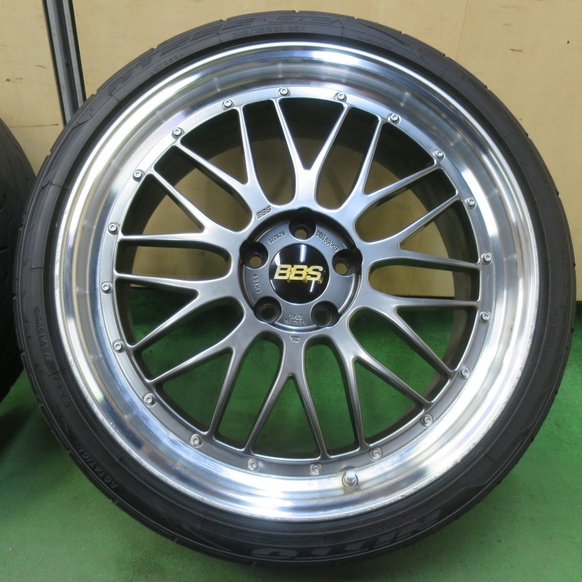 バリ溝!22年!9分★BBS LM289 LM186 245/35R20 ニットー NT555 G2 20インチ PCD114.3/5H★5100501IMノ