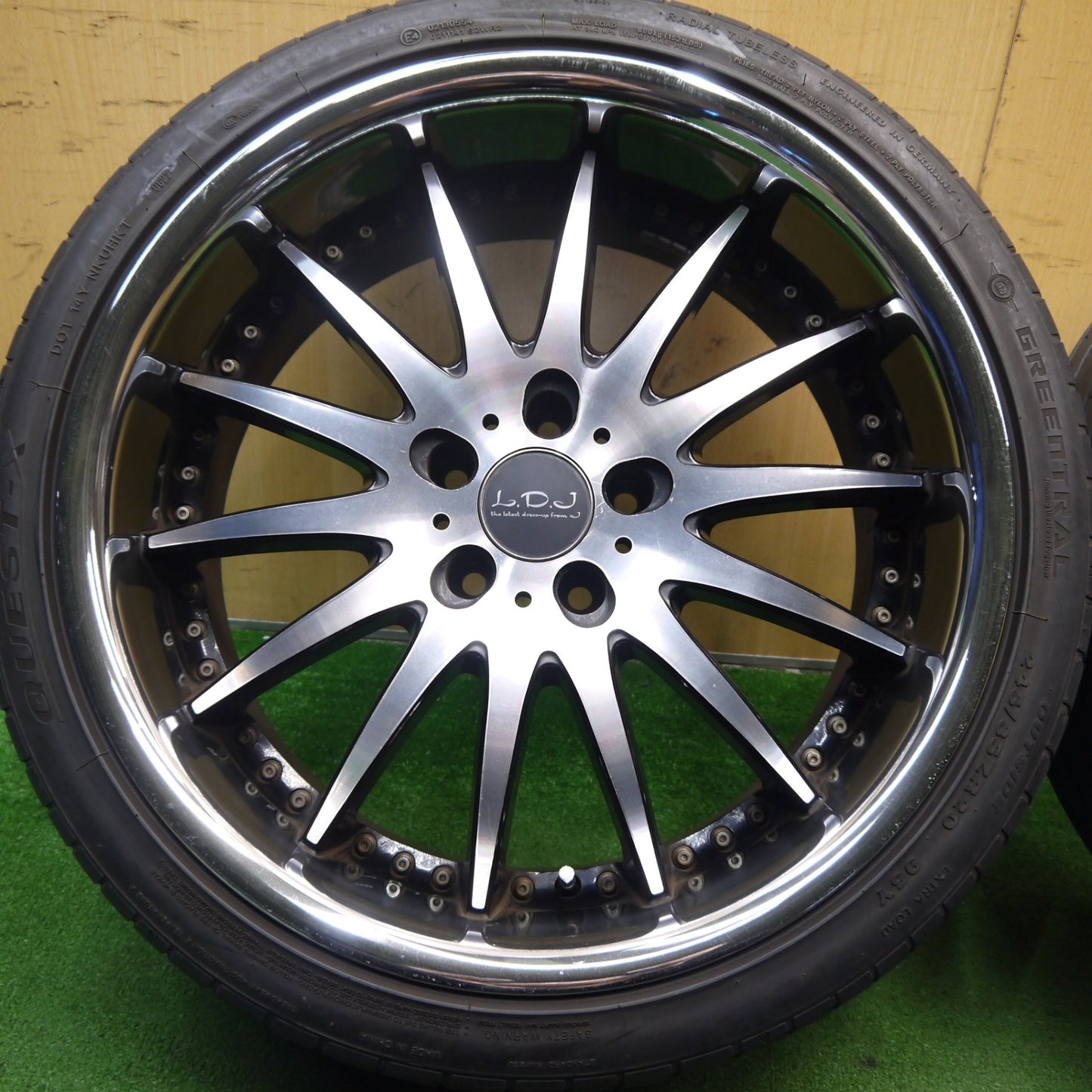 4本価格!22年★レグザーニ LX14 L.D.J 245/35R20 ヨコハマ ブルーアース RV-02 グリーントラック QUEST-X ルッチーニ BUONO SPORT LEXANI LDJ PCD114.3/5H★5051909Hノ