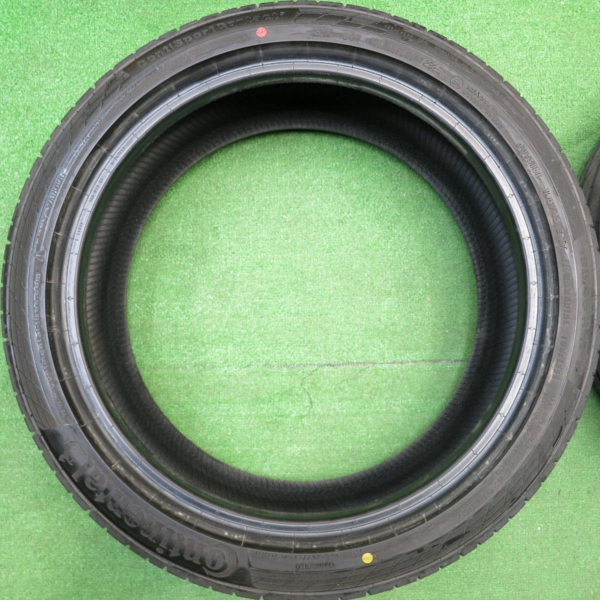 新車外し!25年★195/45R17 コンチネンタル コンチスポーツ コンタクト5 タイヤ 17インチ スイフト スポーツ アクア フィット キューブ 等★5123101HAノタ