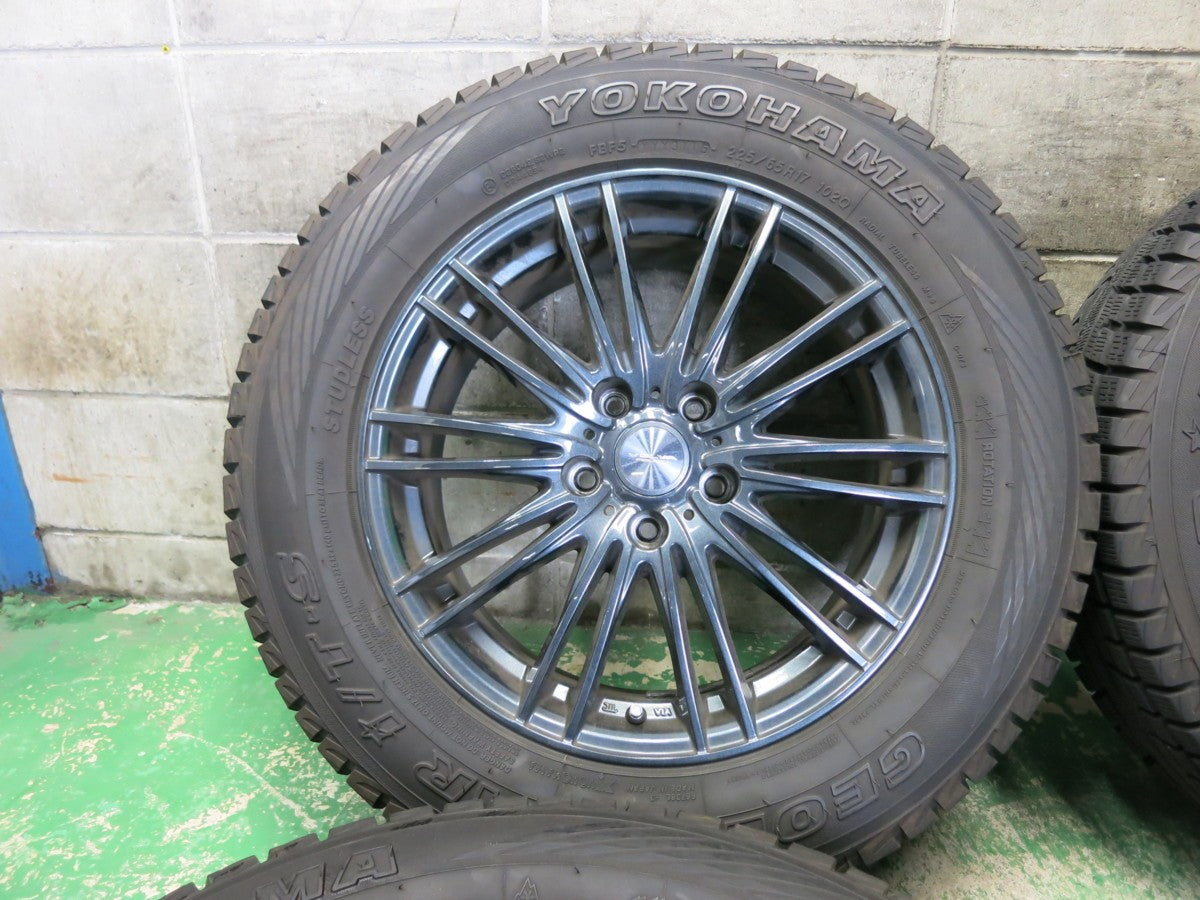 4本価格★スタッドレス 225/65R17 ヨコハマ ジオランダー i/T-S VELVA AGUDO ヴェルヴァ アグ-ド 17インチ PCD114.3/5H★2060605Hス
