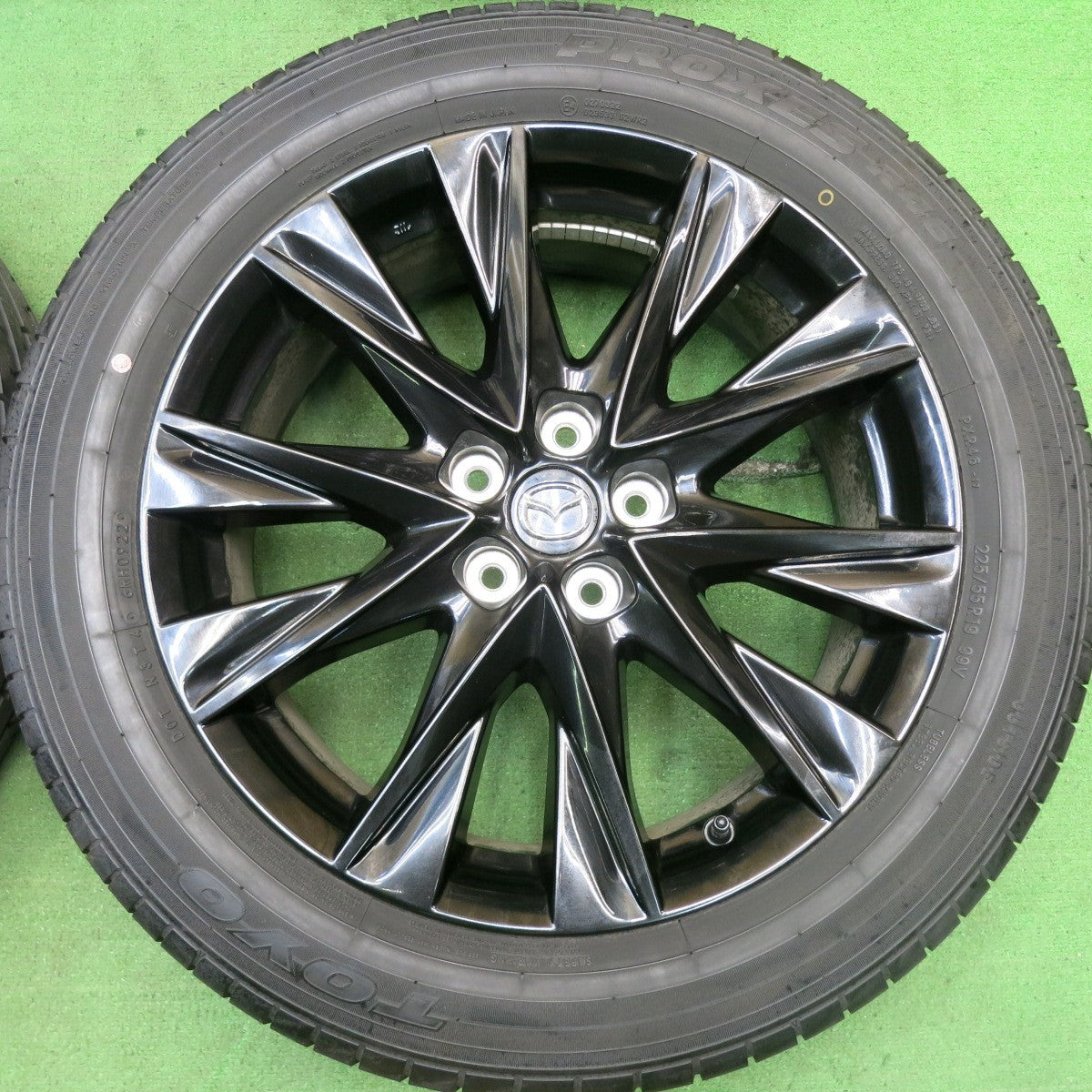 バリ溝!22年!キレイ!ほぼ10分★マツダ CX-5 純正 225/55R19 トーヨー プロクセス R46 19インチ CX5 PCD114.3/5H★5062901HAノ