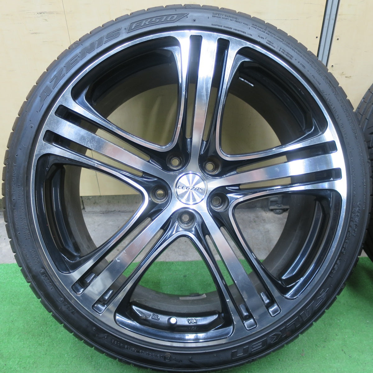 バリ溝!21年!9.5分★245/35R20 ファルケン アゼニス FK510 LEGZAS S501 レグザス 20インチ PCD114.3/5H★5060401TTノ