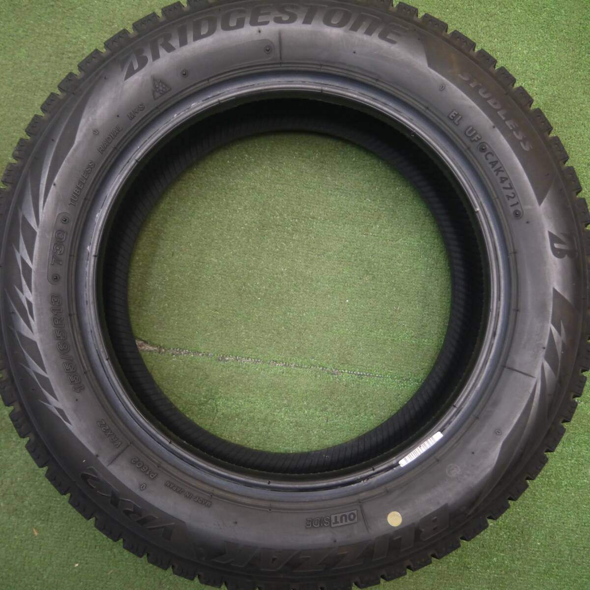 バリ溝!21年!9分★スタッドレス 155/65R13 ブリヂストン ブリザック VRX2 タイヤ 13インチ ワゴンR ムーブ ライフ ラパン アルト 等★5022508Hスタ