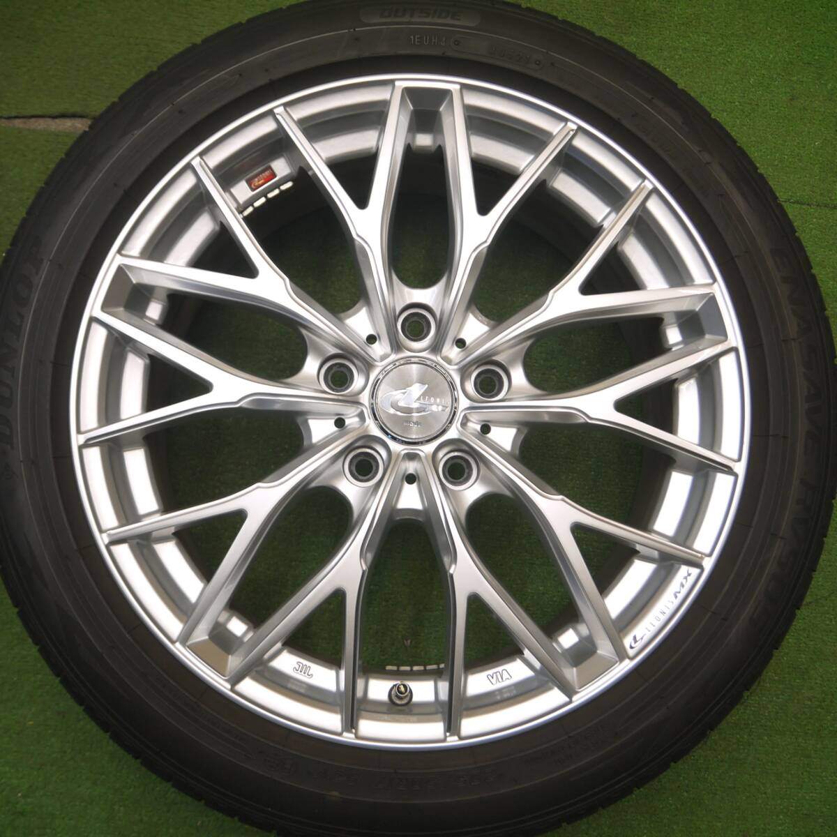 バリ溝!21年!キレイ!8.5分★LEONIS MX 205/50R17 ダンロップ エナセーブ RV505 レオニス 17インチ PCD114.3/5H★5022802Hノ