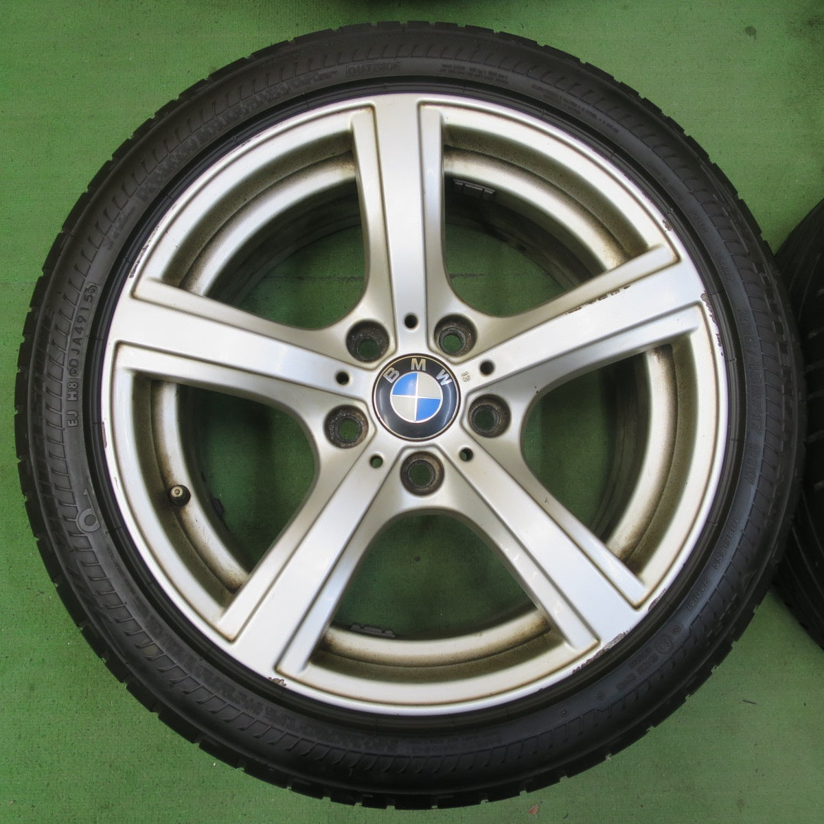 バリ溝!9.5分★BMW Z4 E89 純正 225/45R17 ブリヂストン ポテンザ S001 RFT 17インチ PCD120/5H★5051717イノ