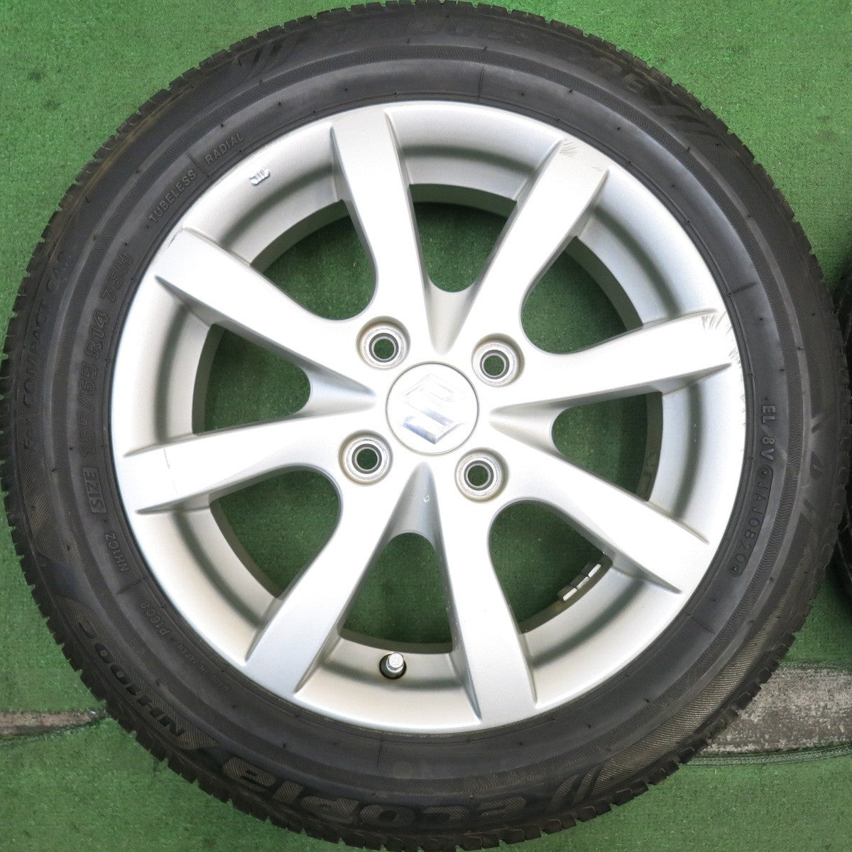 4本価格★スズキ ワゴンR 純正 155/65R14 ブリヂストン エコピア NH100C 14インチ PCD100/4H★5061306HAノ