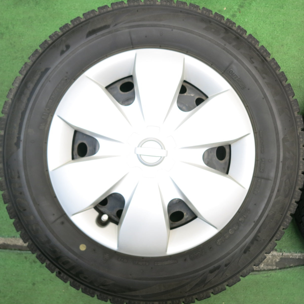 4本価格!22年★日産 モコ 純正 スチール 145/80R13 スタッドレス ブリヂストン ブリザック VRX2 13インチ PCD100/4H★5081404HAス