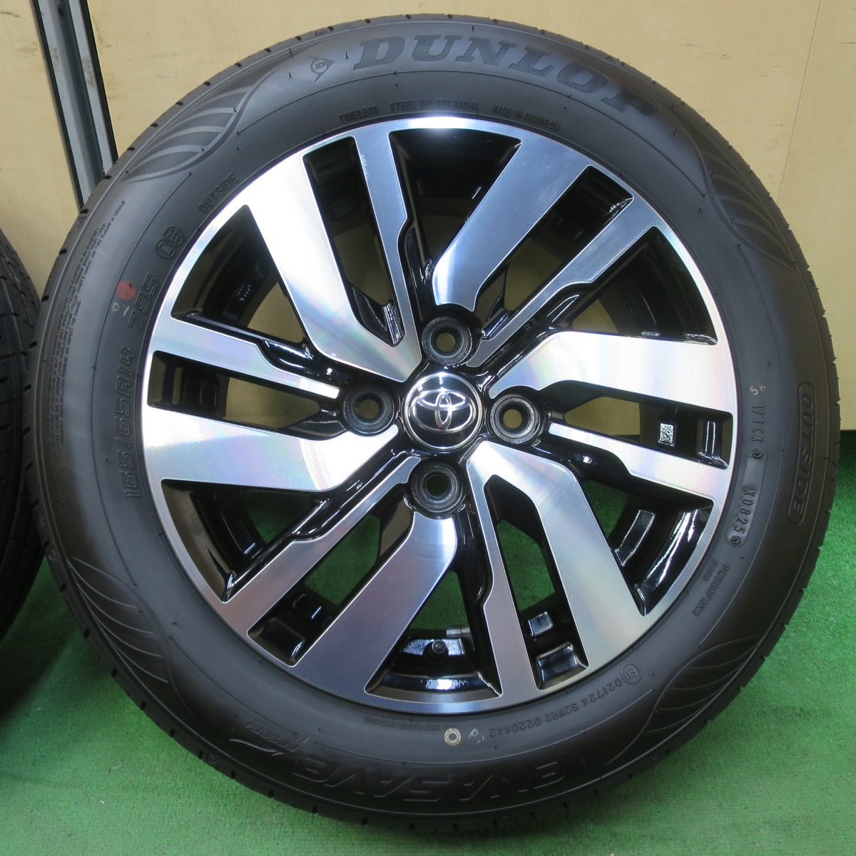新車外し!25年★トヨタ タンク ルーミー 純正 165/65R14 ダンロップ エナセーブ EC350+ 14インチ PCD100/4H★5081104イノ