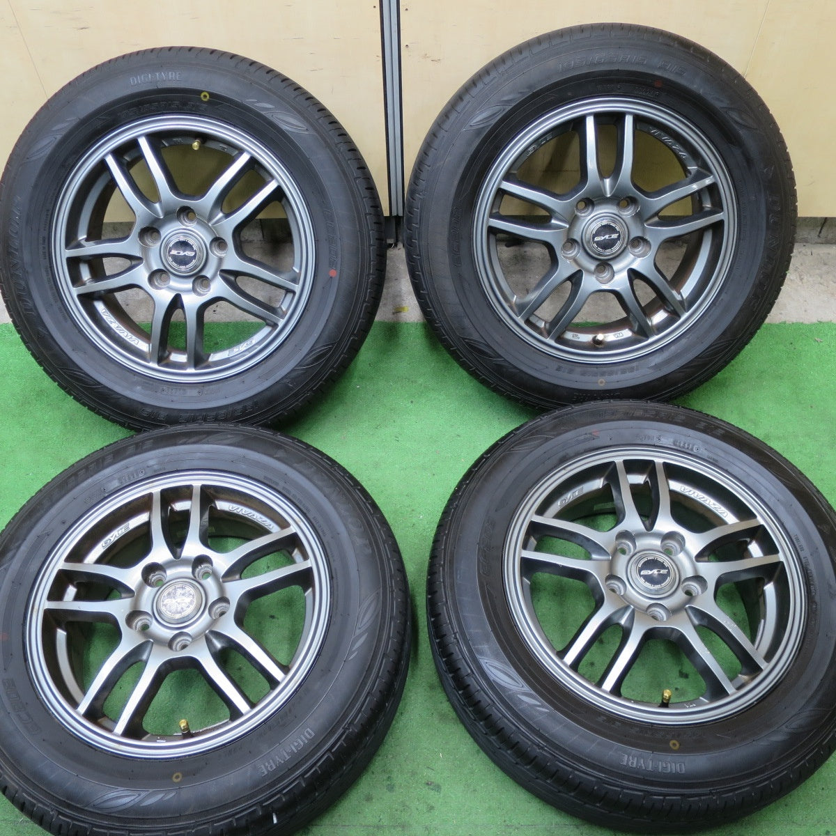バリ溝！24年！9.5分以上☆195/65R15 ダンロップ EC202 GYLE ガイル 15 